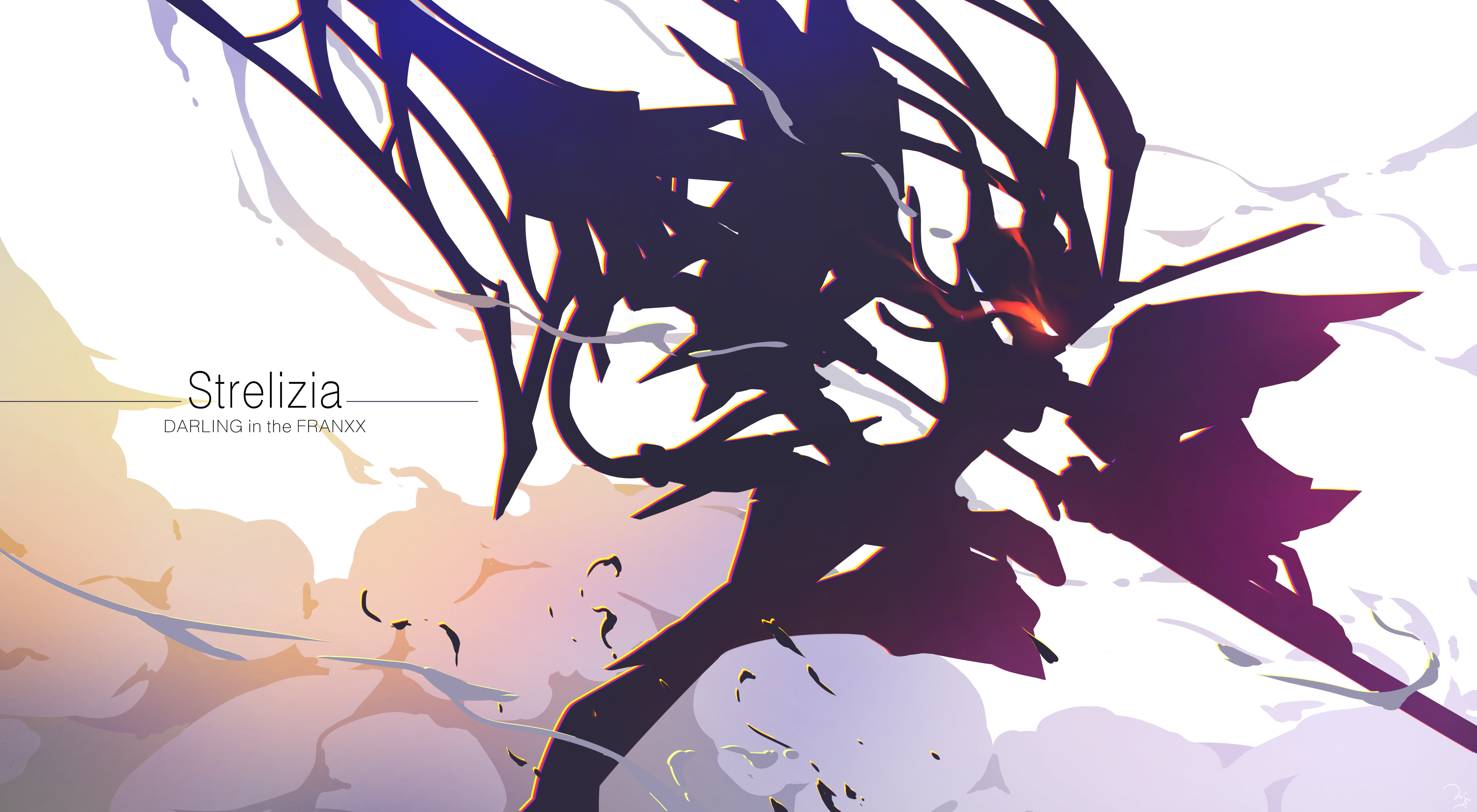mech, 5K, robot, Darling in the FranXX, Strelizia (DARLING in the FRANXX), anime vectors, HD Wallpaper