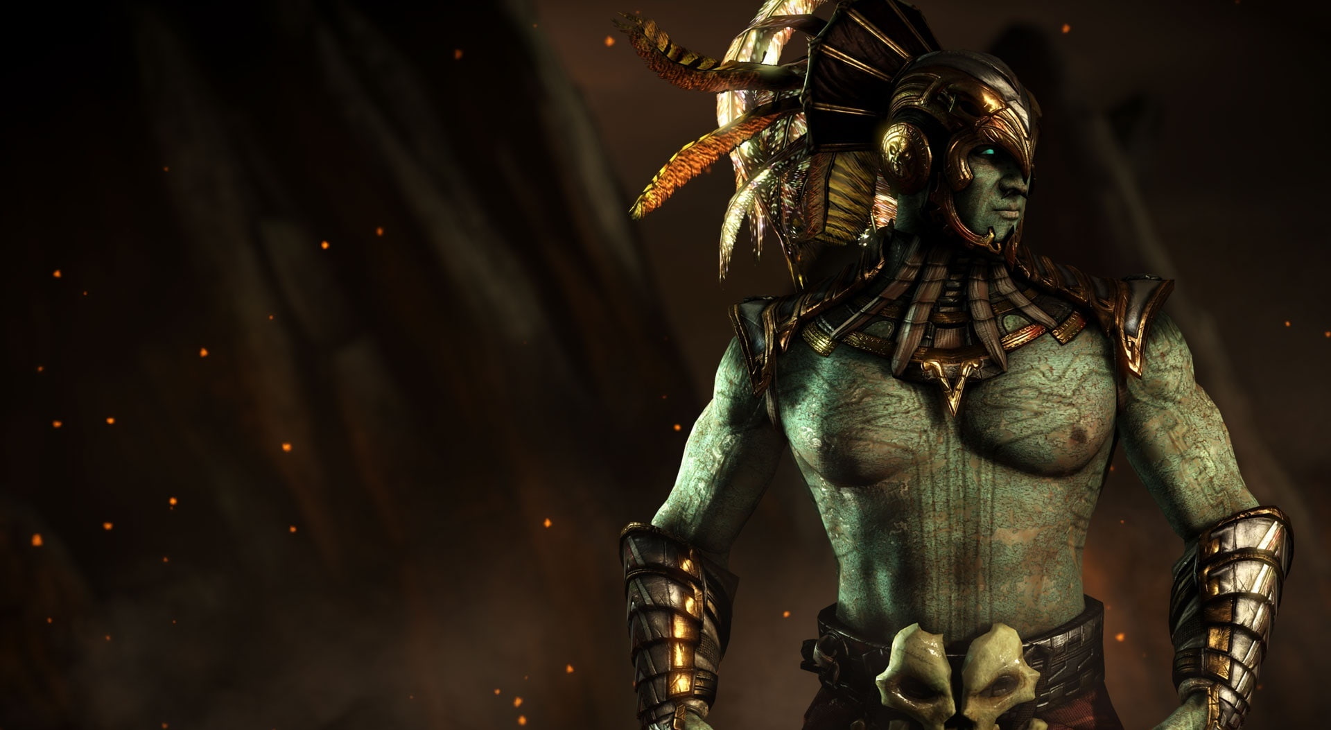 creativity, Mortal, arts culture and entertainment, history, 1080P, x, Kombat, sculpture, kotal, mortalkombat, Mortal Kombat, KotalKahn, statue, representation, HD Wallpaper