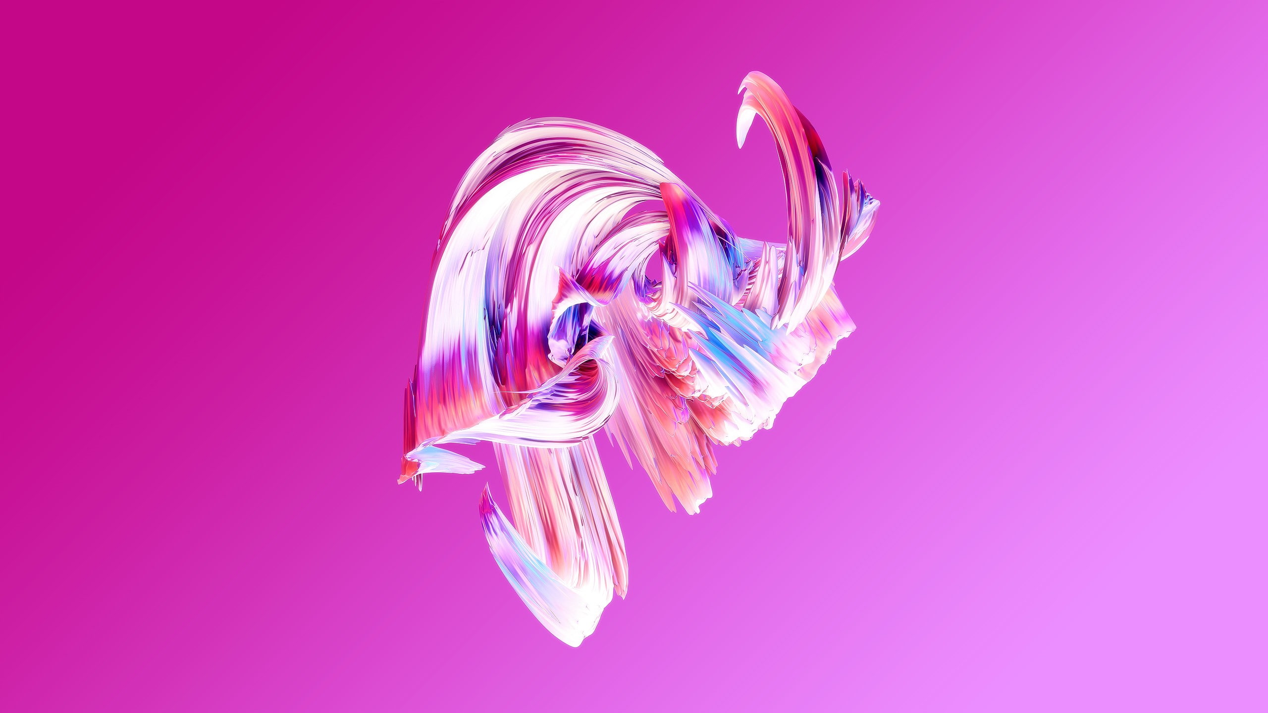  white, 2K, digital, pink, whirlwind, blue, Paintwaves, HD, abstract, HD Wallpaper