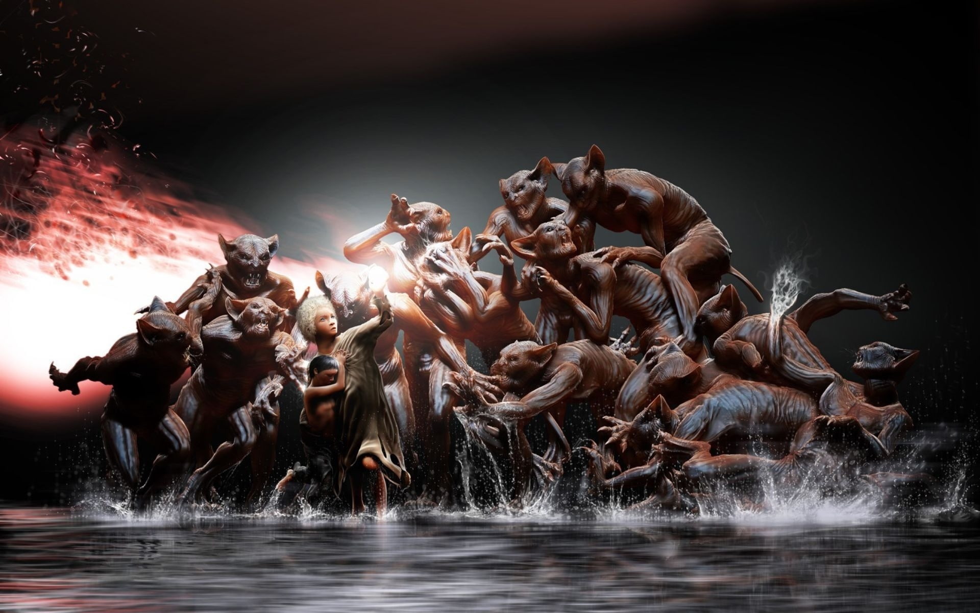 jitters, people, hell, life, demon, 1080P, devil, HD Wallpaper