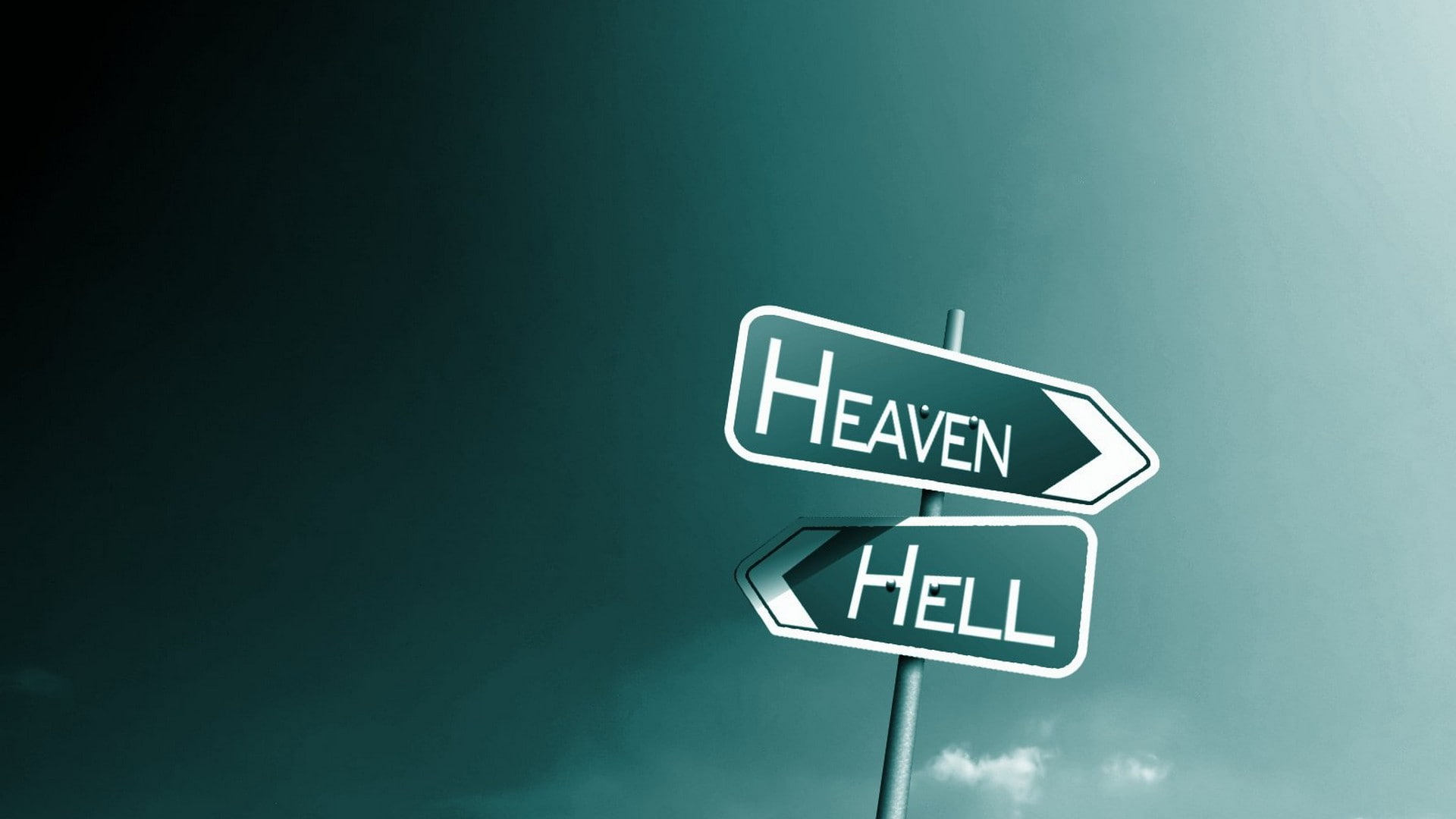 Christian, 1080P, Heaven, Religion, Hell, Religious, Sign, HD Wallpaper