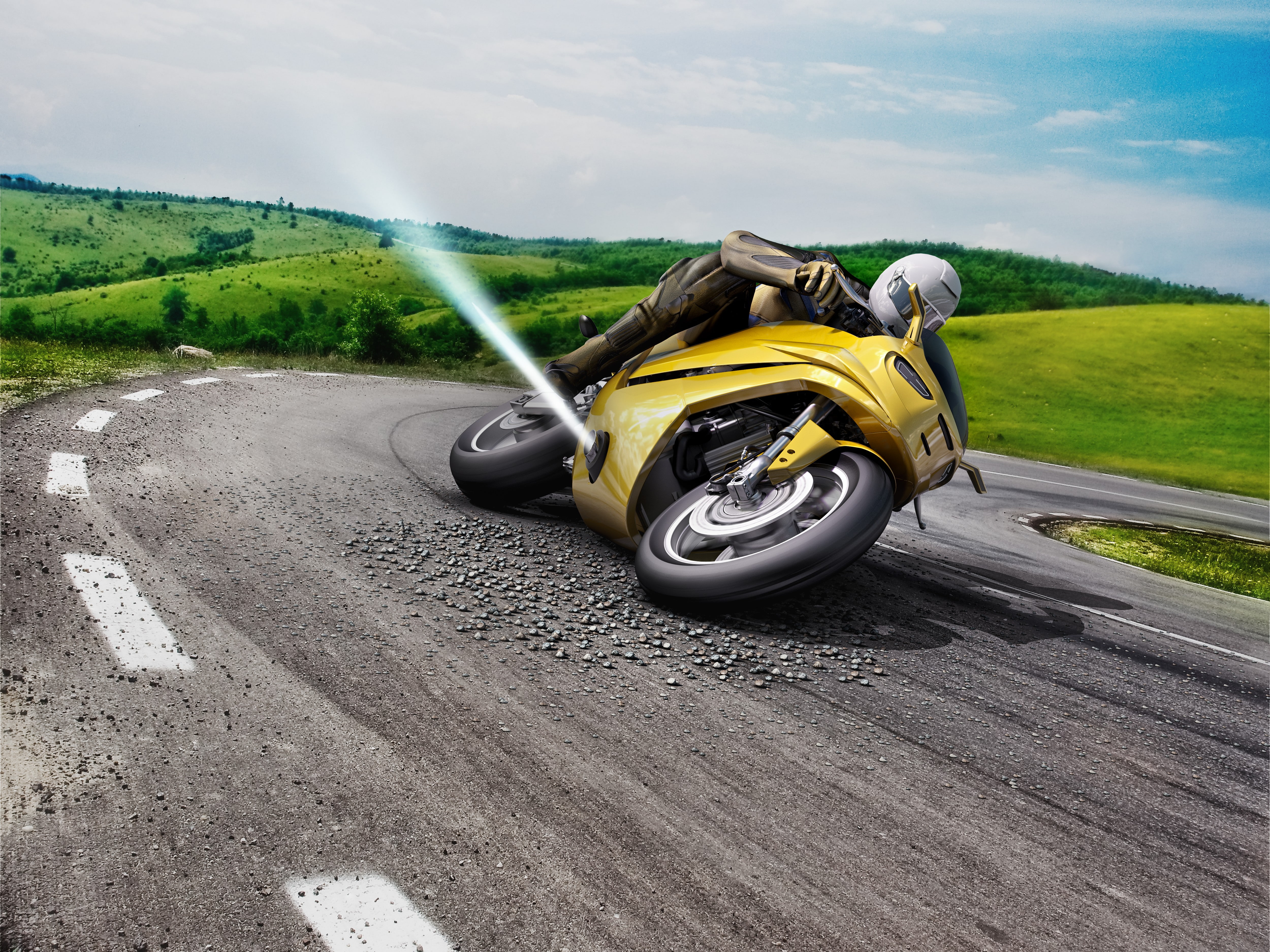 Future tech, 4K, Motorcycle stability control, Bosch, 4K, HD Wallpaper