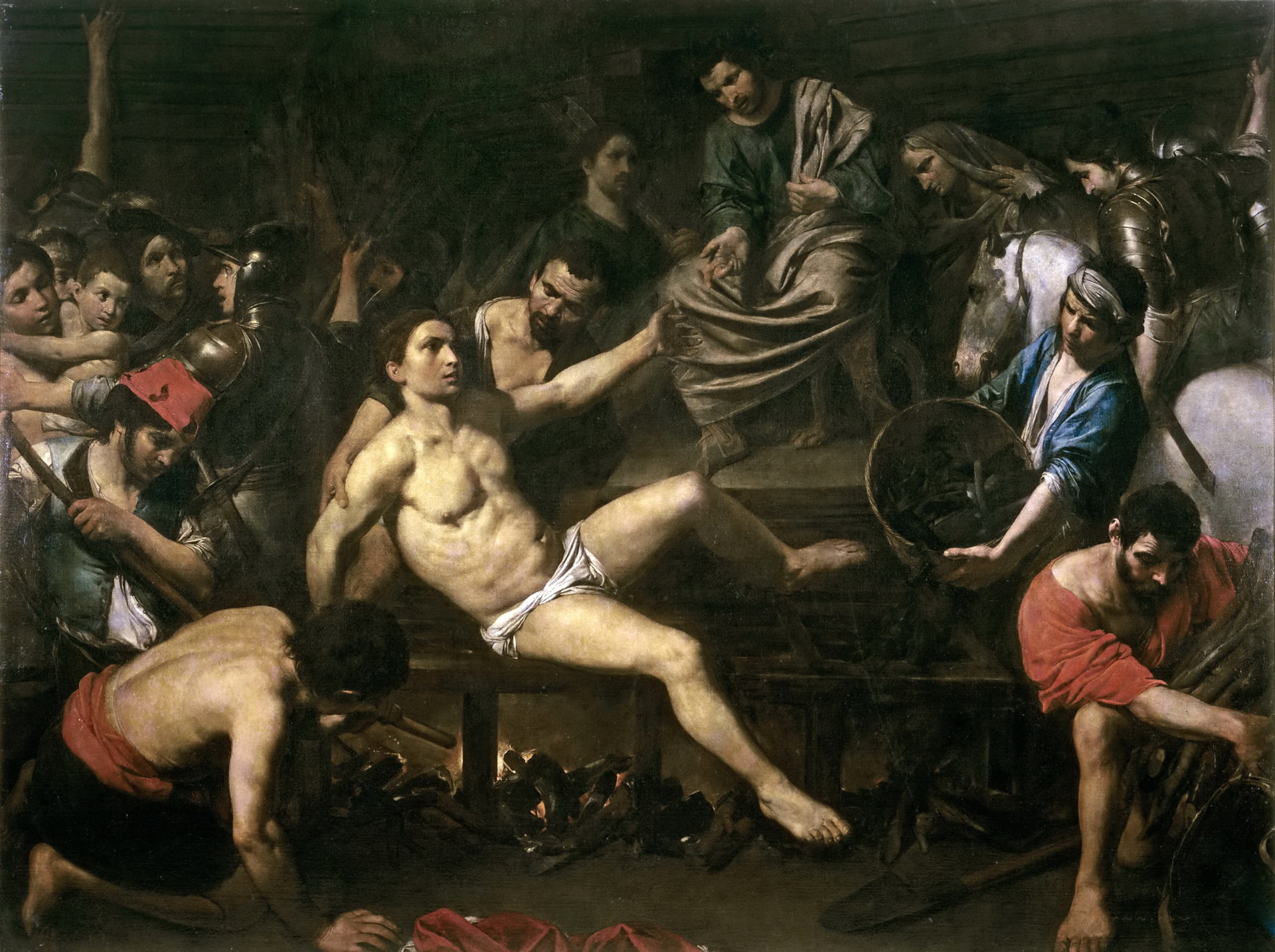 mythology, genre, picture, The Martyrdom Of St. Lawrence, religion, Valentin de Boulogne, 1080P, HD Wallpaper