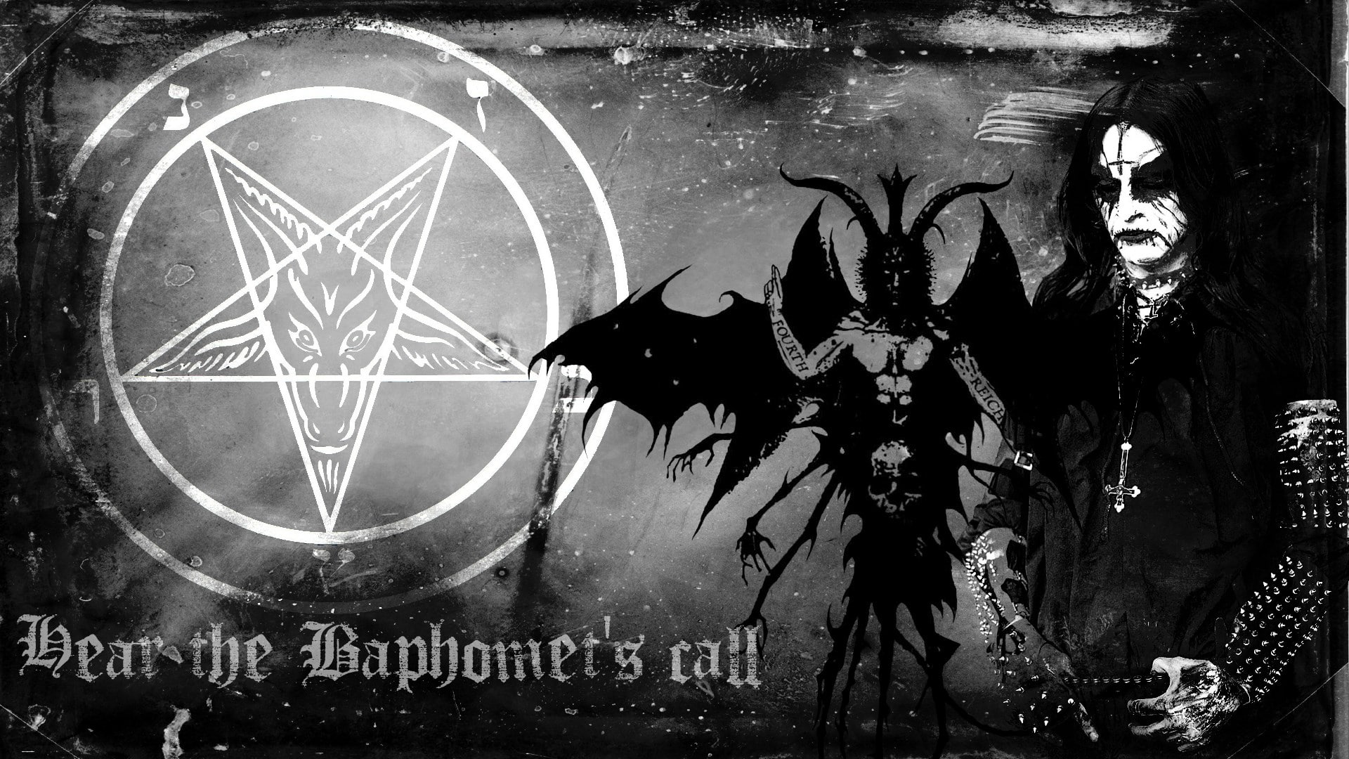 baphomet, 1080P, HD Wallpaper