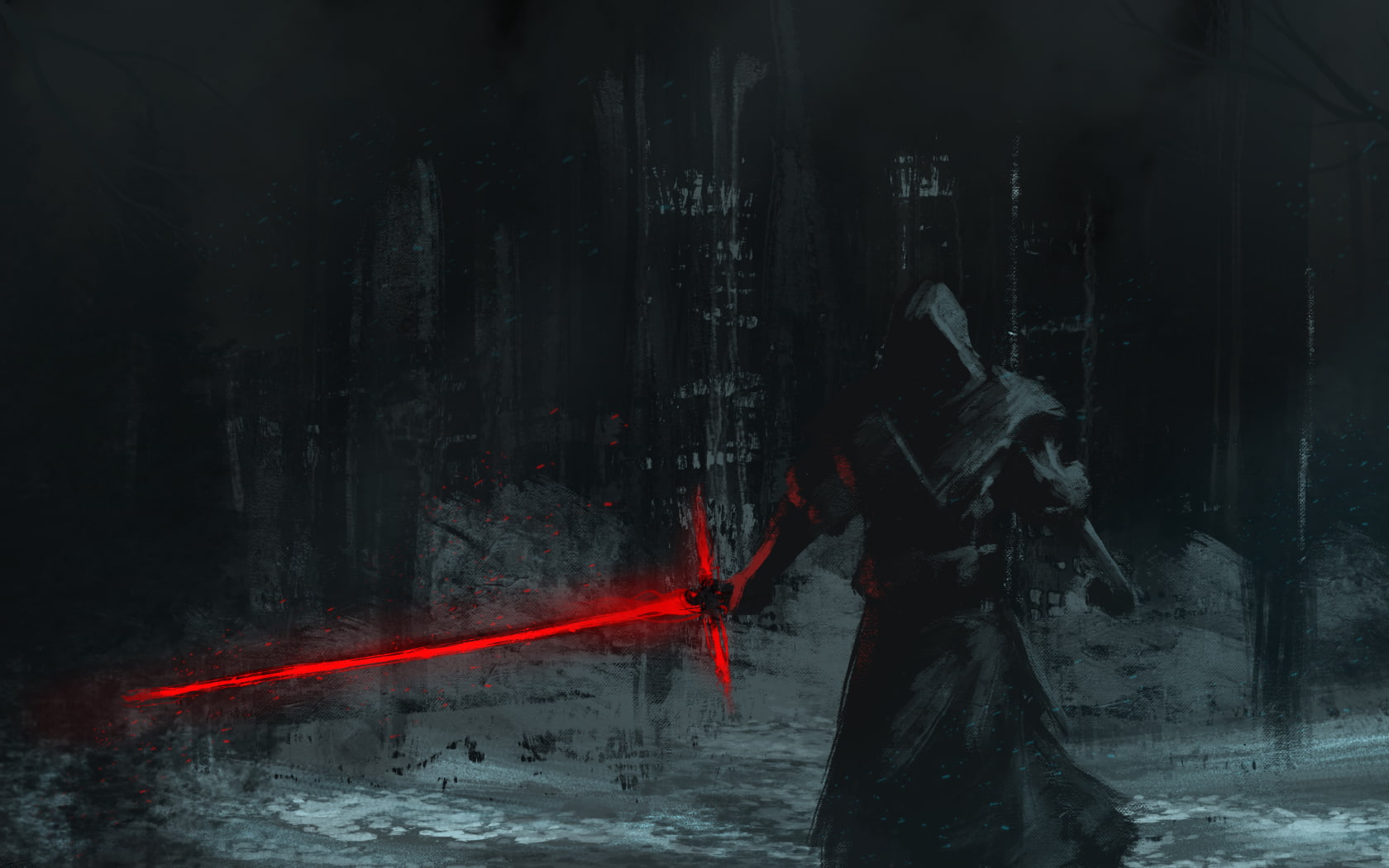 Star Wars, red, 720P, artwork, sword, Tsaber, Skyrace, Star Wars: The Force Awakens, HD Wallpaper