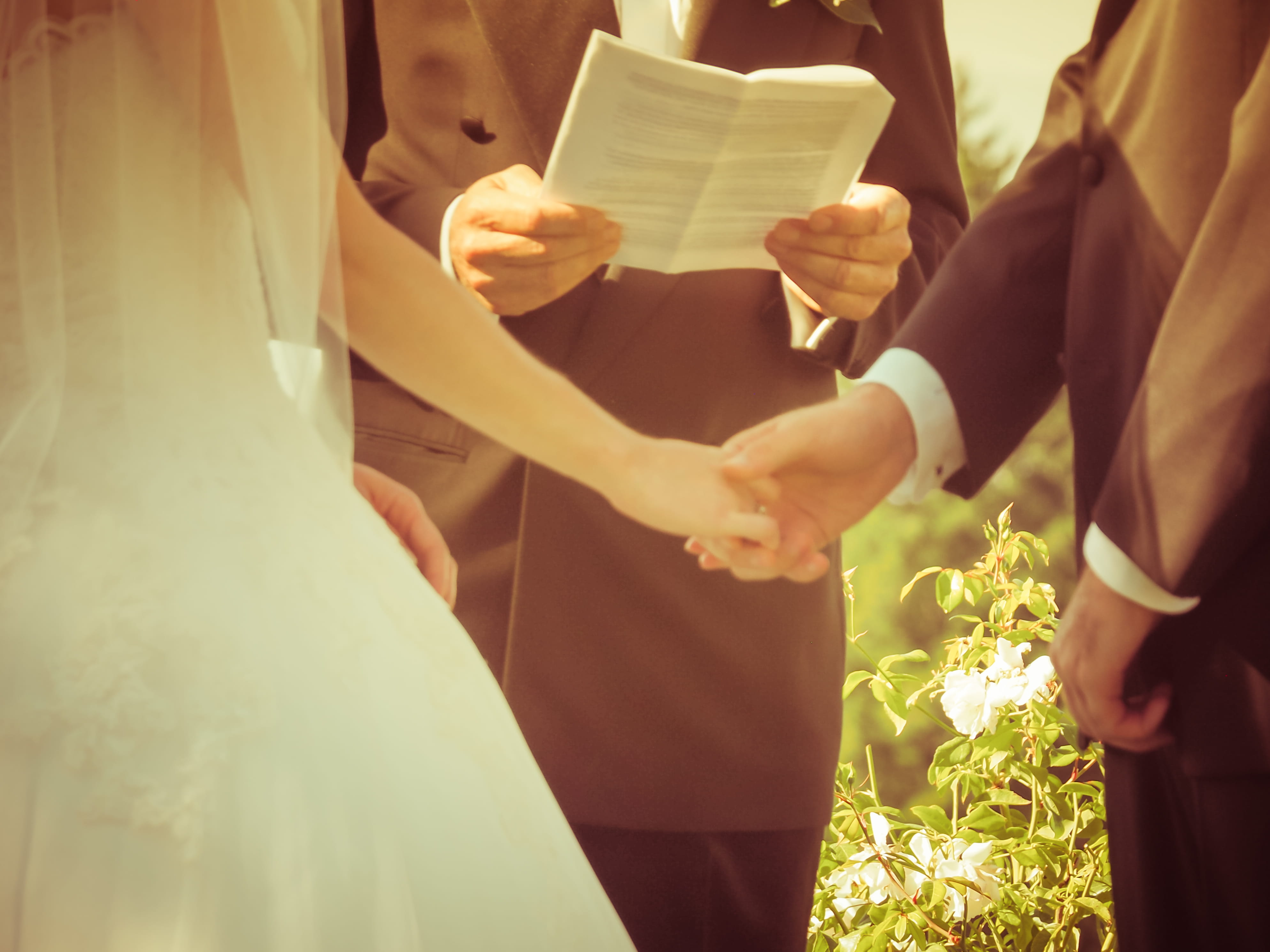 couple, love, newlywed, pastor, adult, couple - relationship, hand, well-dressed, vows, real people, event, hands, standing, wedding, human hand, celebration, HD Wallpaper