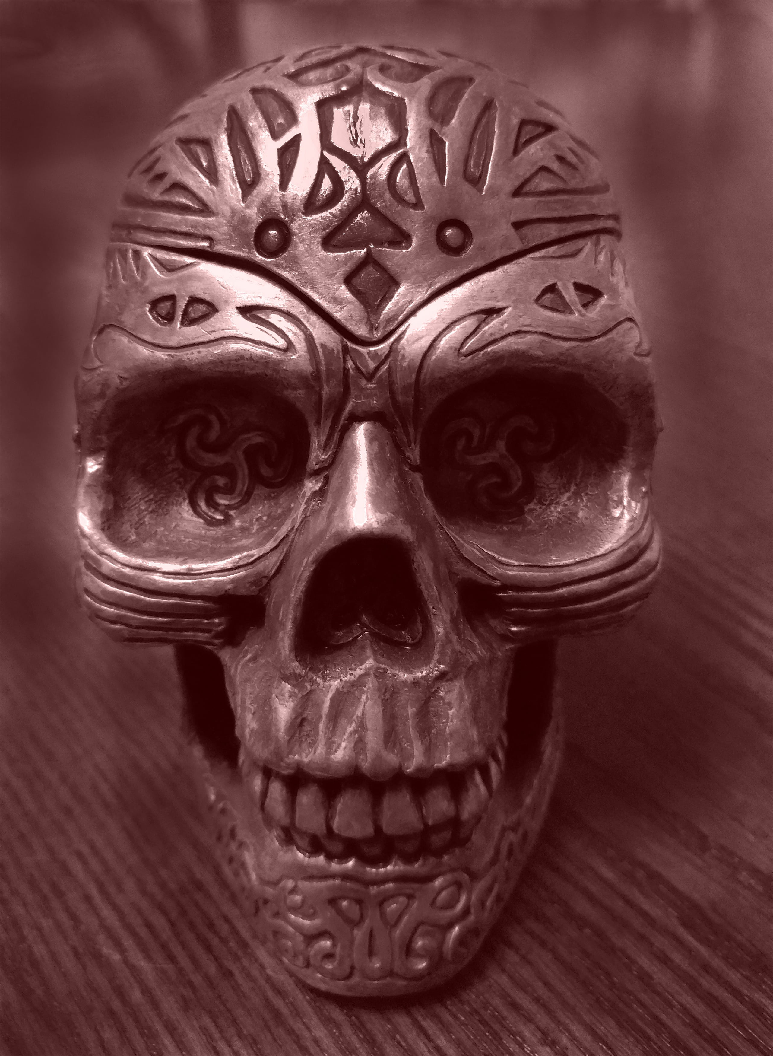 bone, representation, grungy, halloween, disguise, carving - craft product, silver, horror, human, human representation, monster, art and craft, table, Phone HD Wallpaper