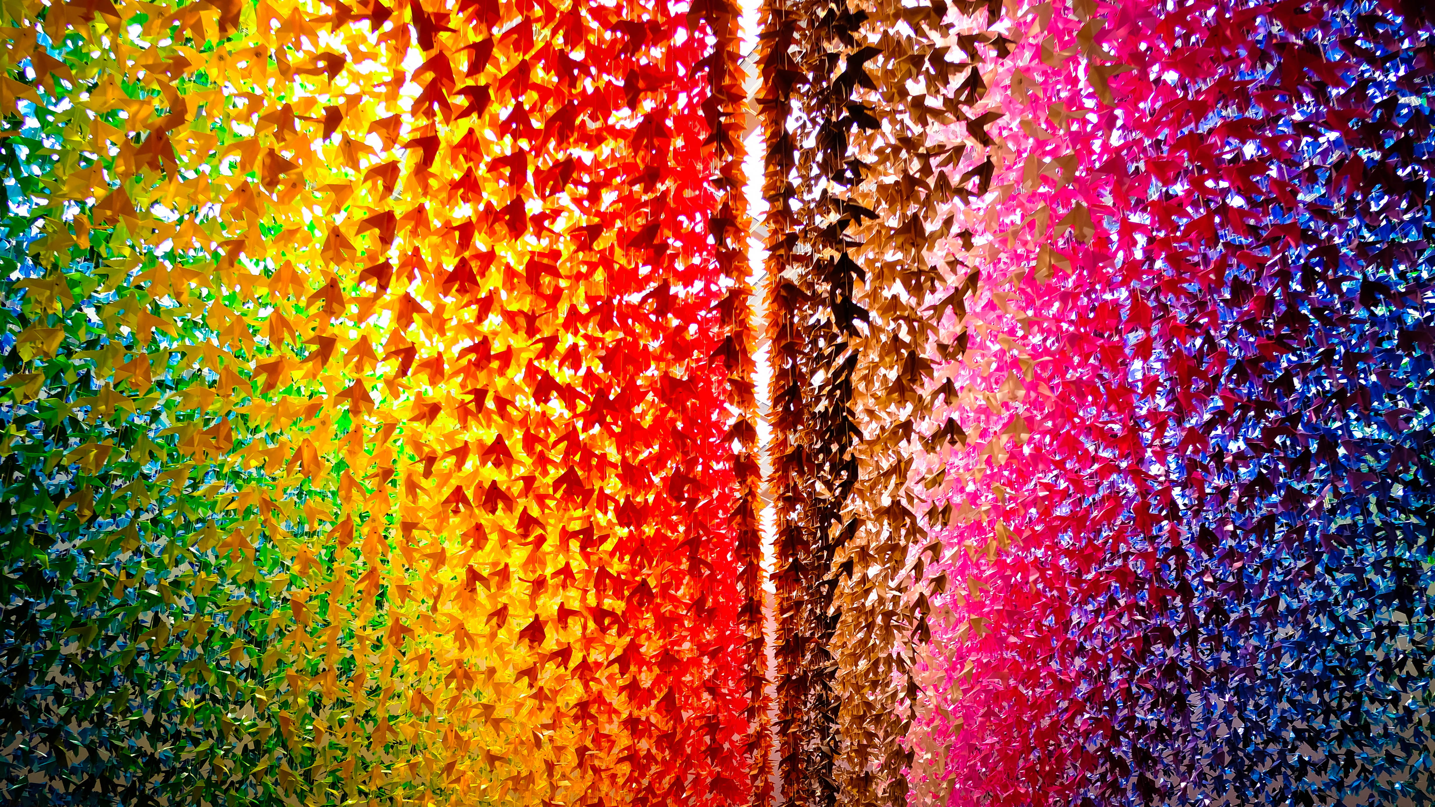 cuff, art and craft, japanese, textile, carnival, foil, texture, multi colored, day, light, rainbow, parade, aluminium, choice, still life, crowd, 4K, HD Wallpaper