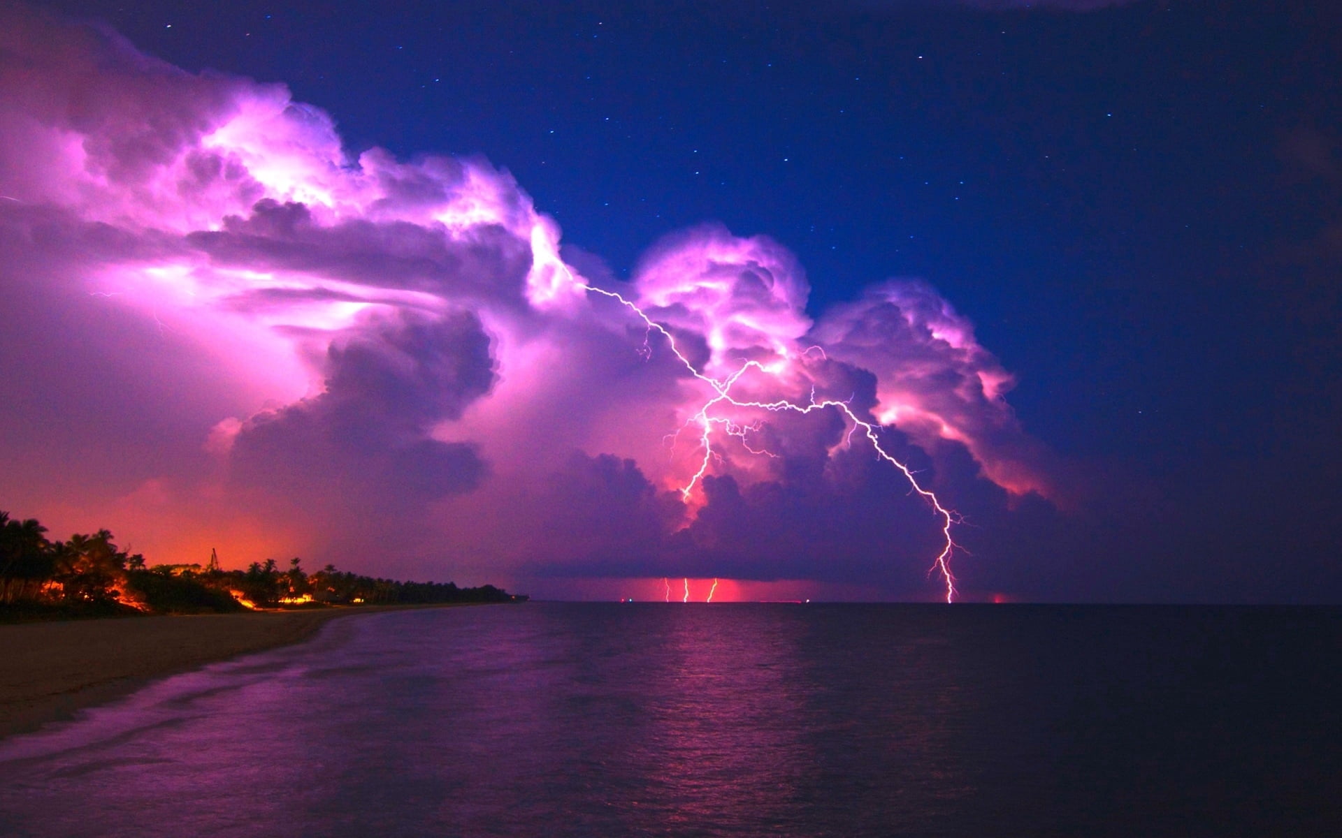 power in nature, no people, sunlight, cloud - Sky, orange Color, dusk, sun, outdoors, scenics, dramatic sky, bright, thunderstorm, power, tranquil scene, HD Wallpaper