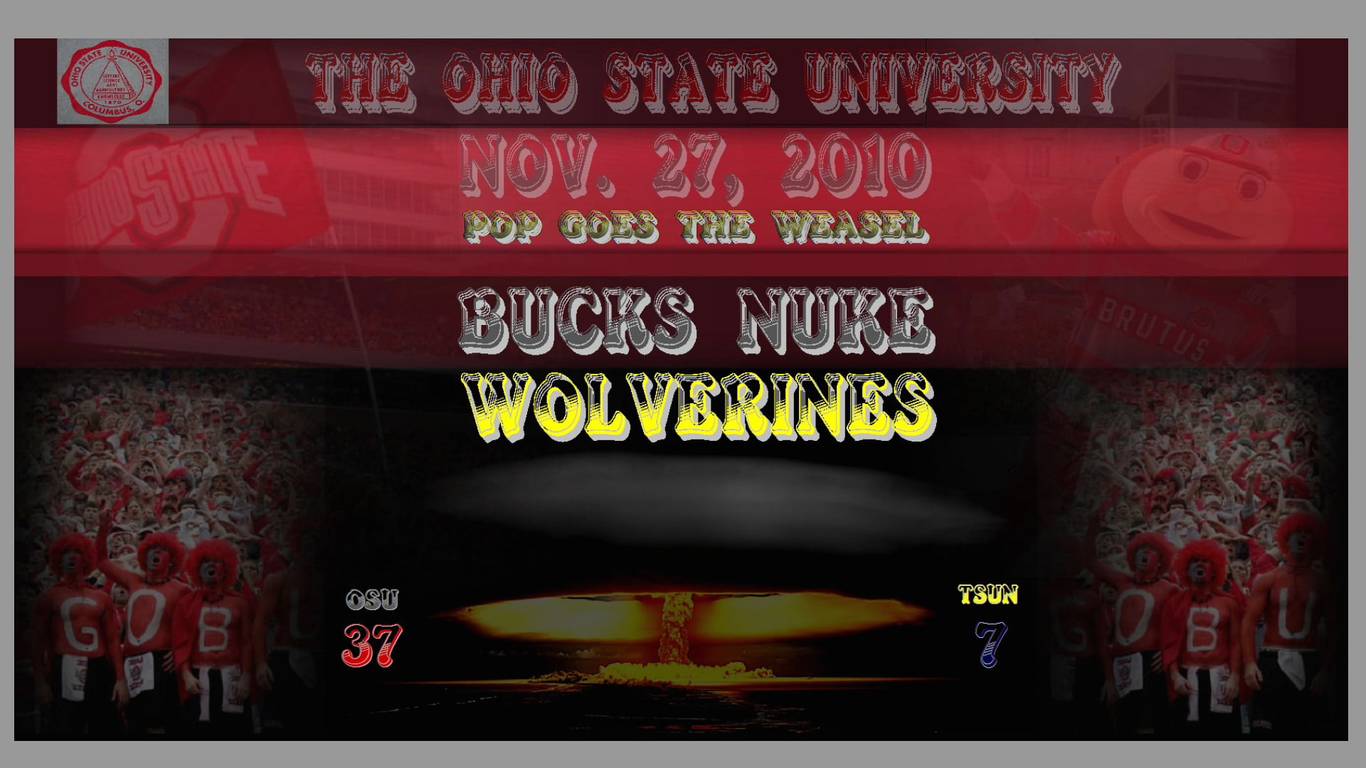 wolverines, STATE, BUCKEYES, football, hd, 1080P, bucks, OHIO, art, sports, nuke, HD Wallpaper