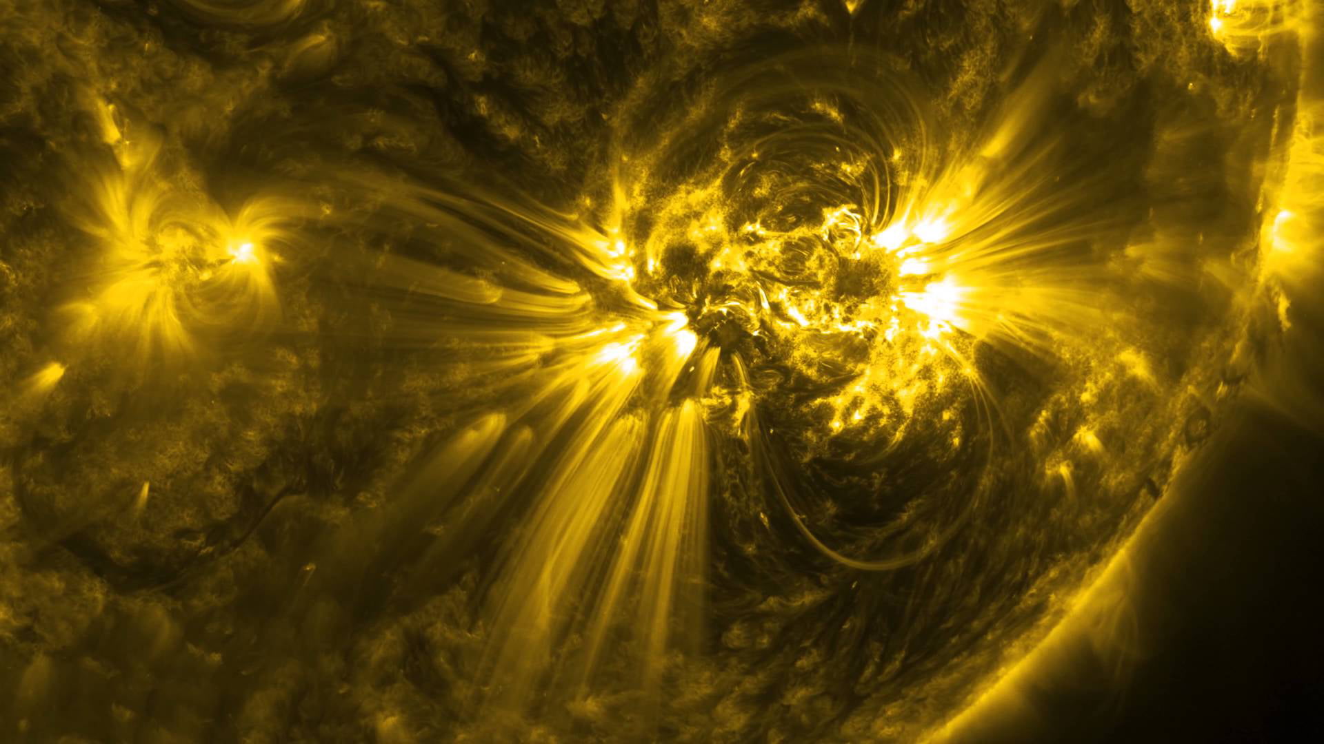 fantasy, bright, 1080P, sky, sun, flash, rays, sunlight, lines, backdrop, digital, celebration, yellow, pattern, outdoors, gold colored, glow, color, shine, HD Wallpaper
