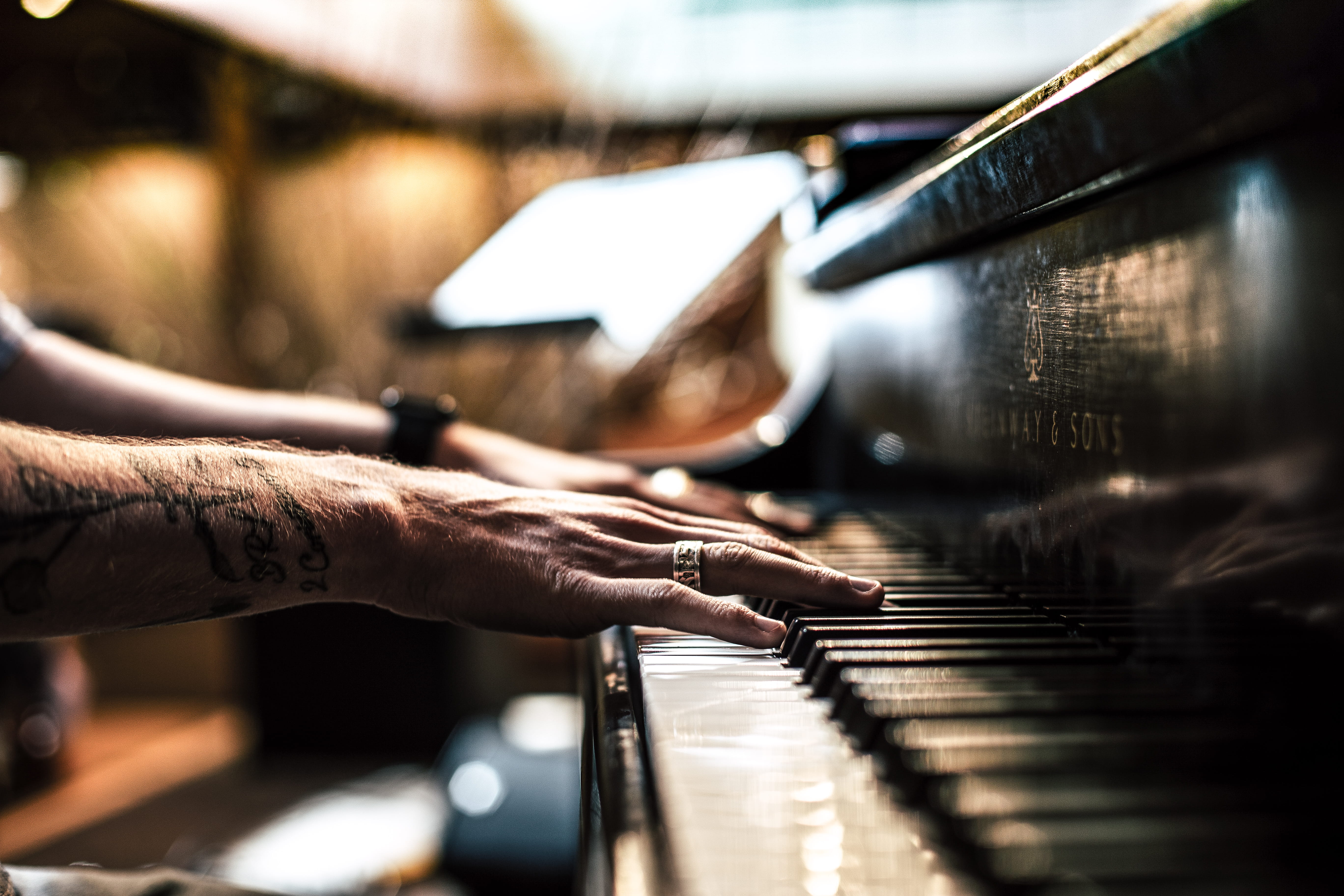 jazz Music, musician, old-fashioned, practicing, human Finger, human Hand, close-up, hopeingod, chord, tattoo, 5K, classical Music, minnesotum, entertainment, HD Wallpaper