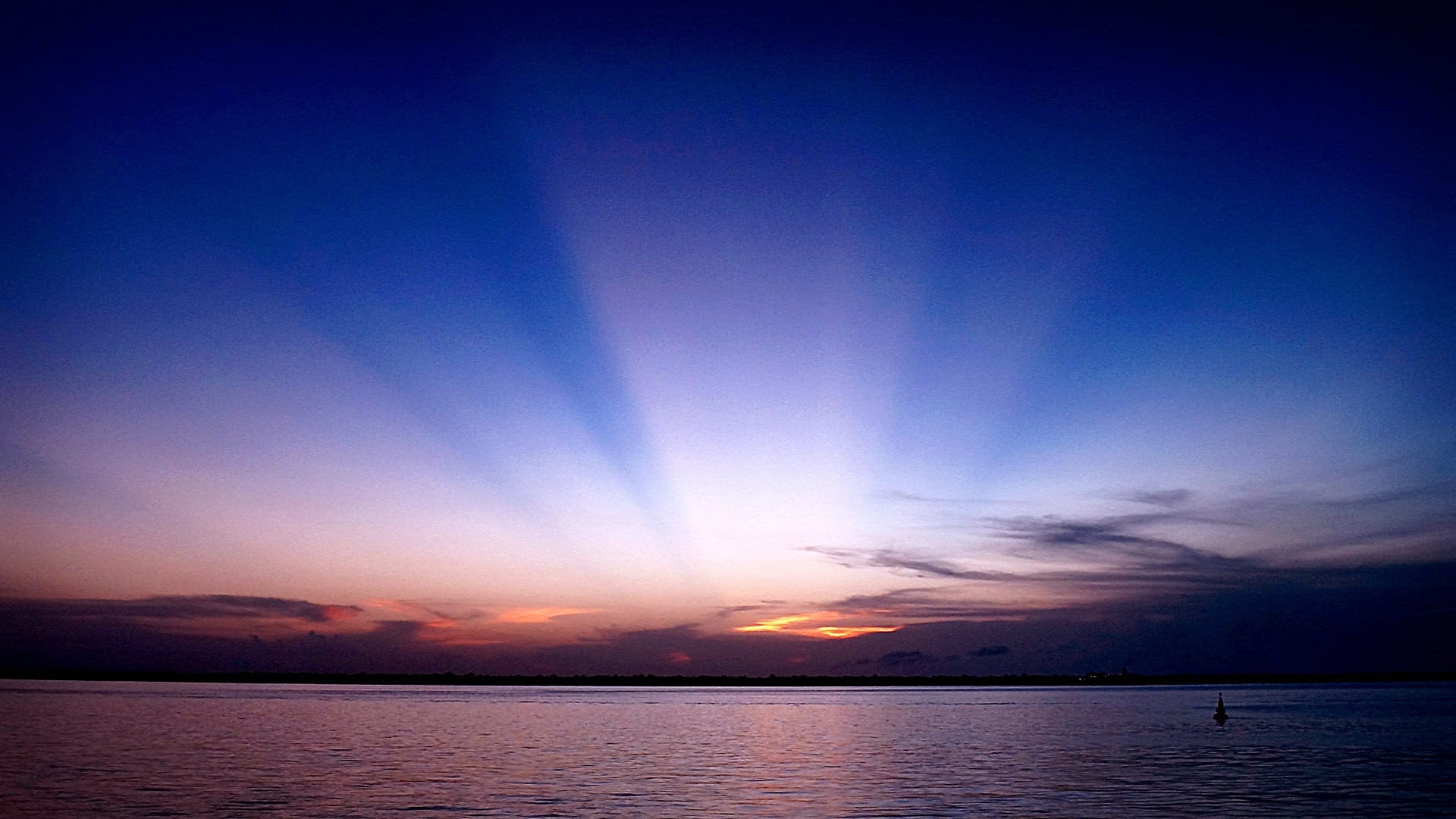 1080P, horizon, night, dusk, scenics - nature, cloud - sky, beauty in nature, sunset, horizon over water, outdoors, bethlehem, sea, guajará bay, dramatic sky, HD Wallpaper