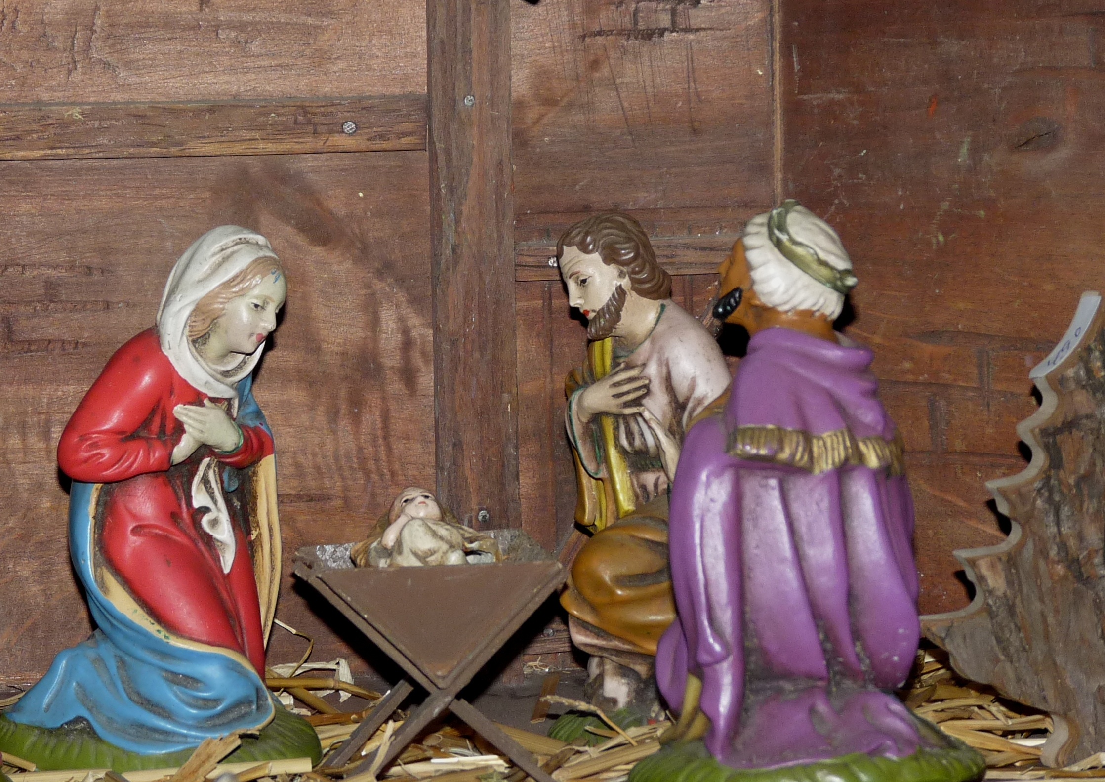 female likeness, advent, christmas eve, art and craft, jesus, dress, christmas crib figures, doll, christian, human representation, craft, wood - material, HD Wallpaper