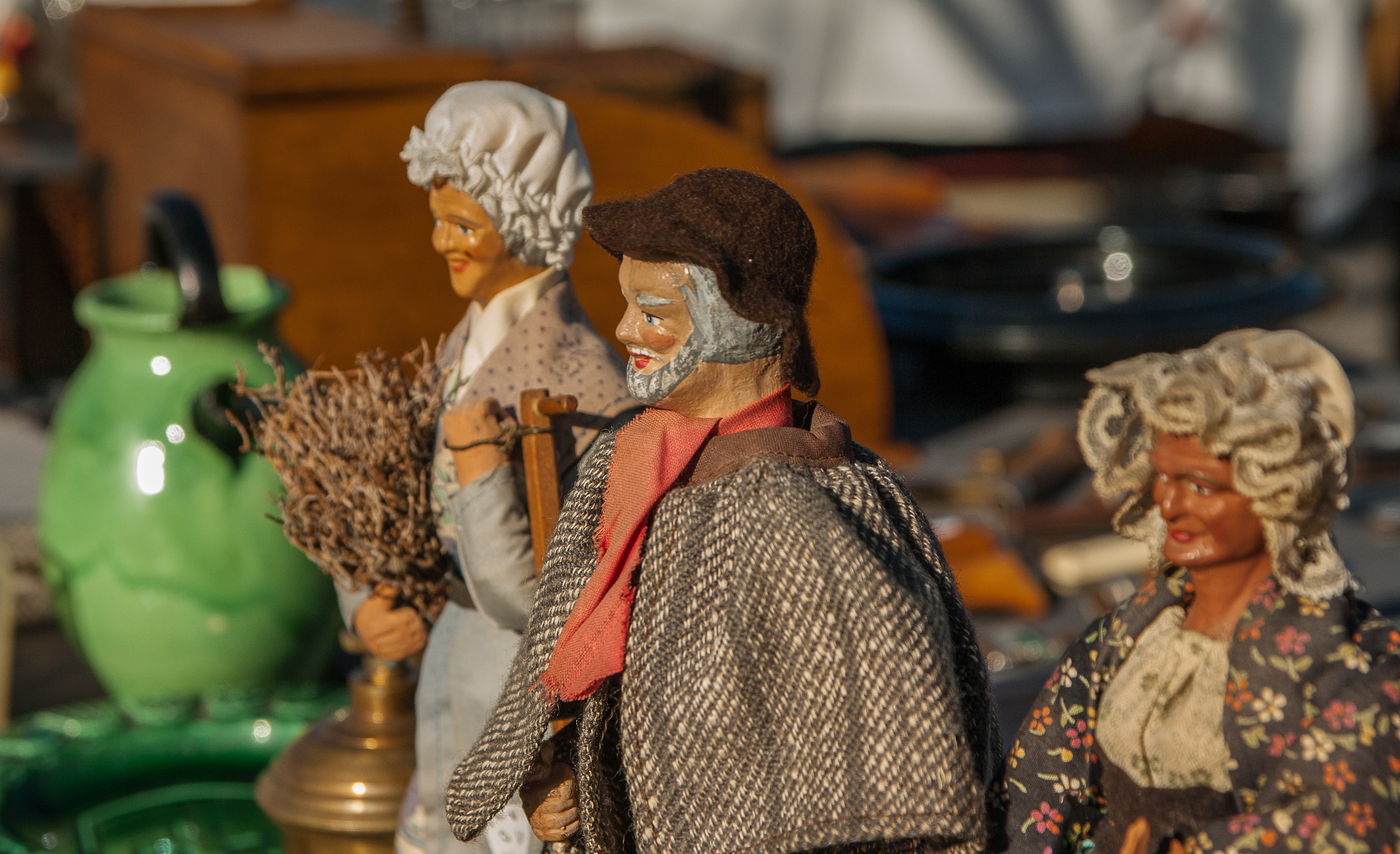 craft, figurine, indoors, representation, creativity, provence, close-up, statue, focus on foreground, sculpture, toy, art and craft, flea market, human representation, HD Wallpaper