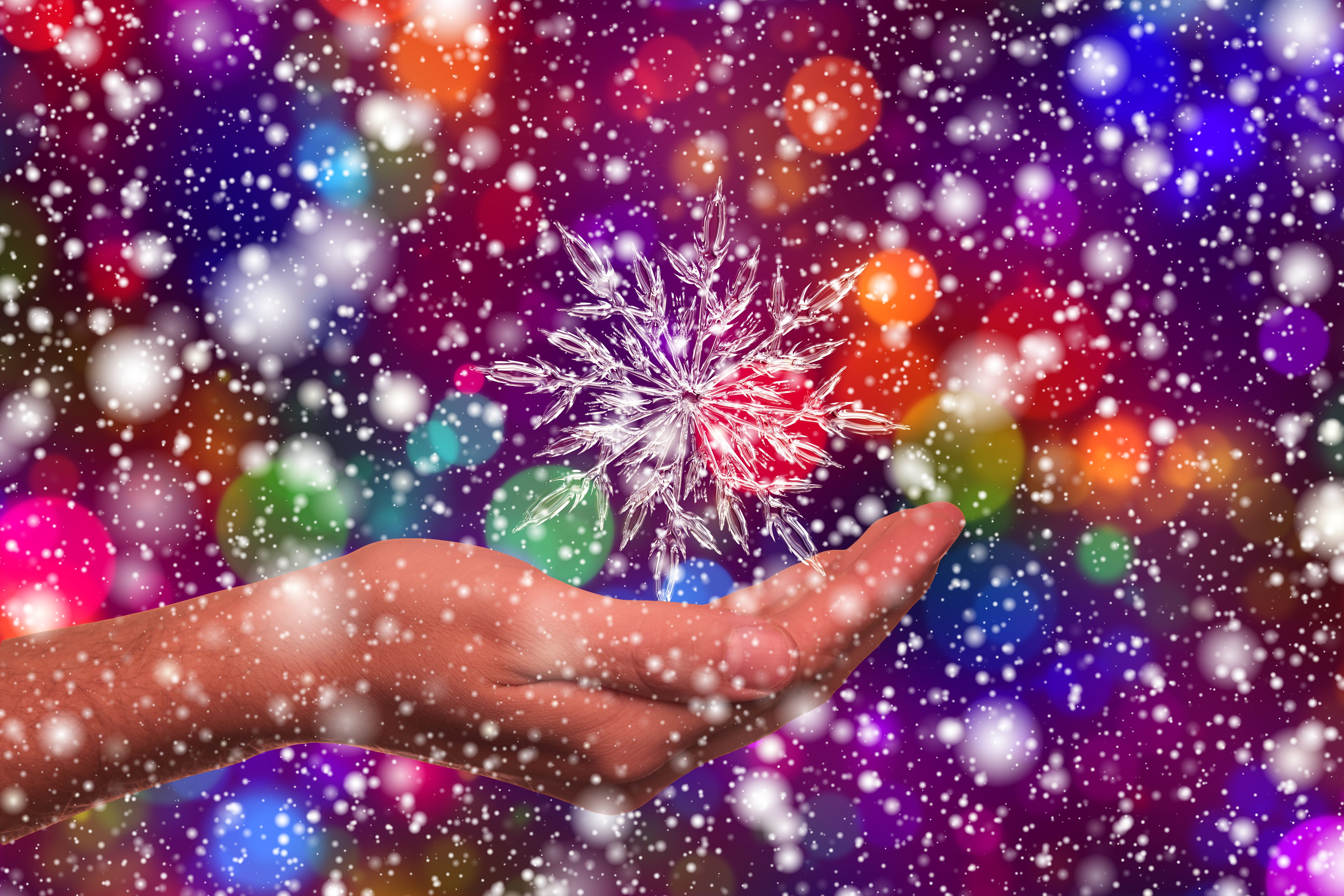 ice crystal, celebration, human limb, nature, hand, star, motion, body part, form, holding, outdoors, 5K, crystal formation, traditional festival, human body part, HD Wallpaper