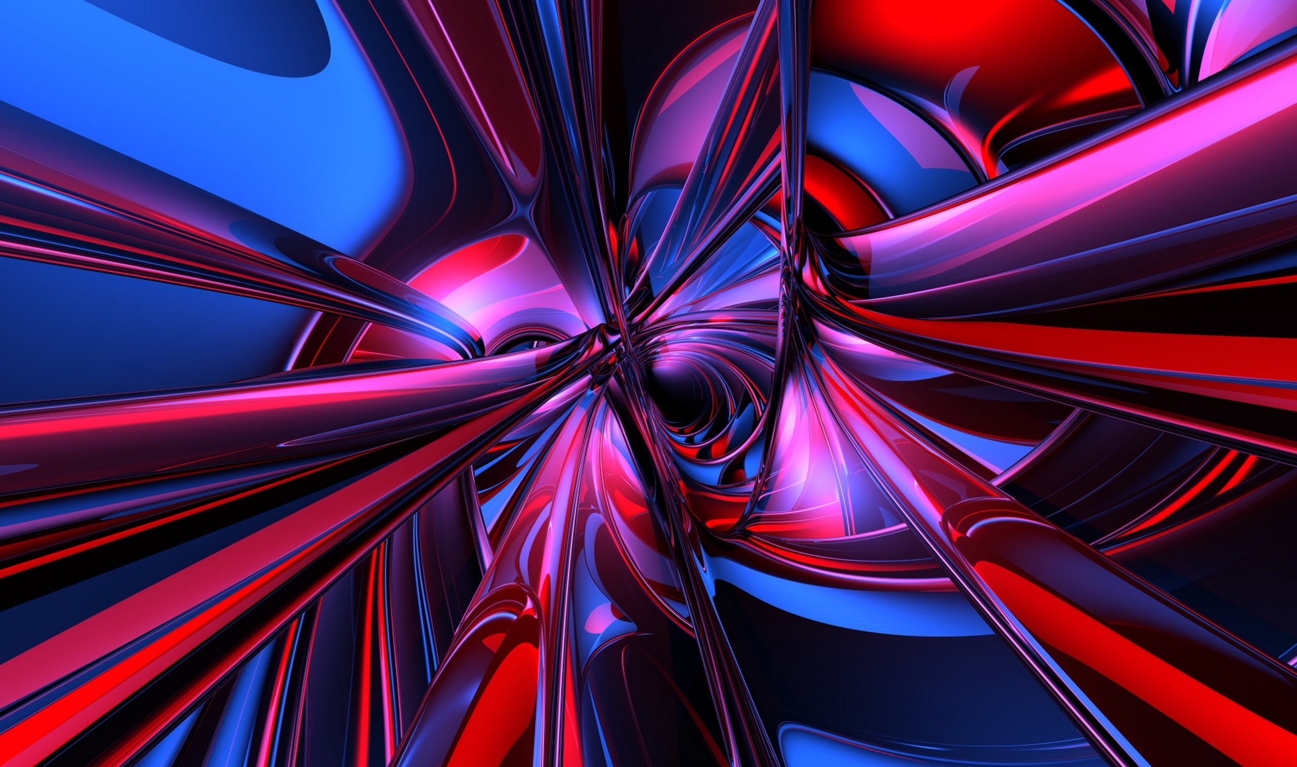 fantasy, no people, long exposure, blue, purple, geometric Shape, connection, shiny, illuminated, bright, close-up, space, illustration, modern, striped, HD Wallpaper