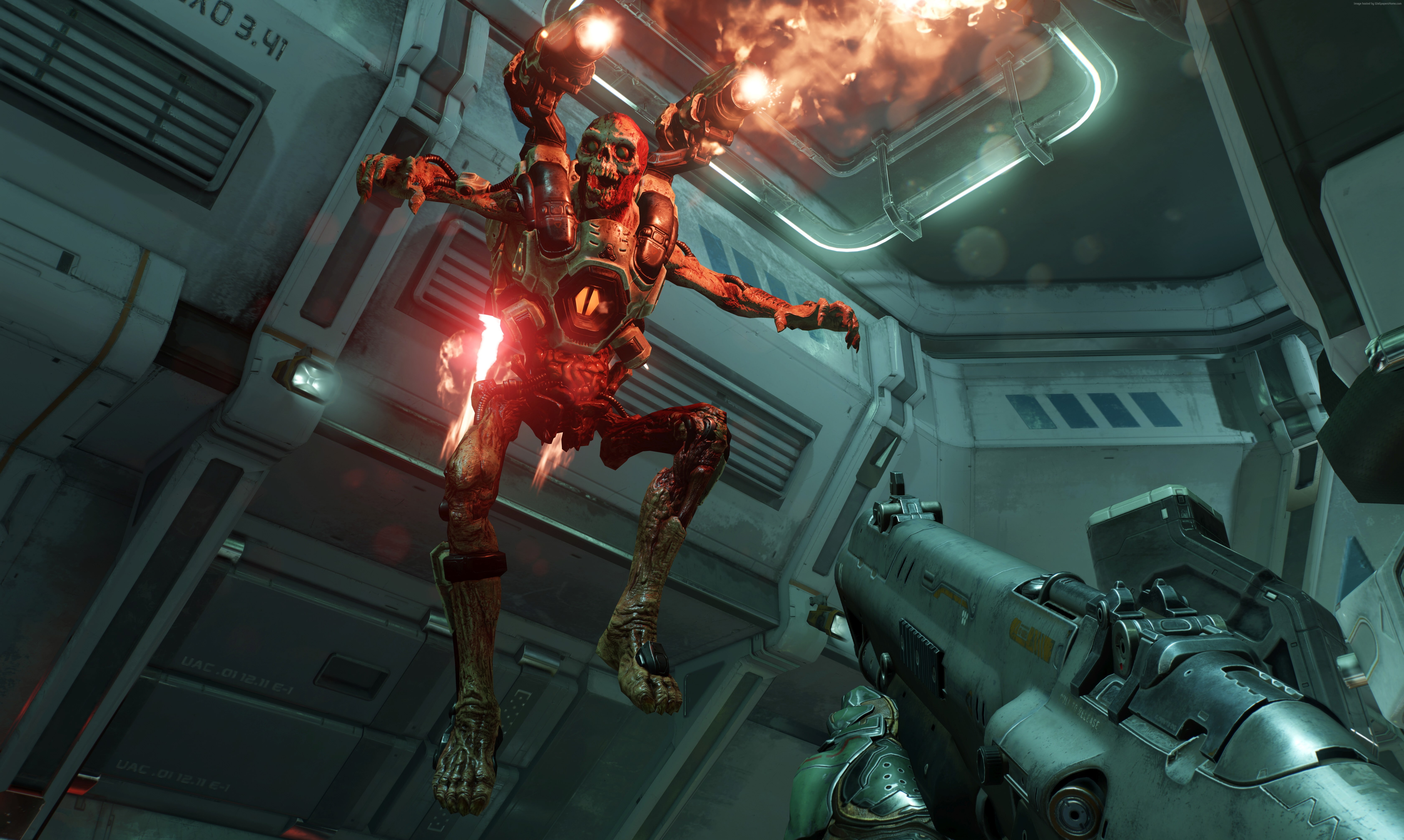 Horror, Sci Fi, Doom 4, 5K, Action, Best Games, Shooter, HD Wallpaper