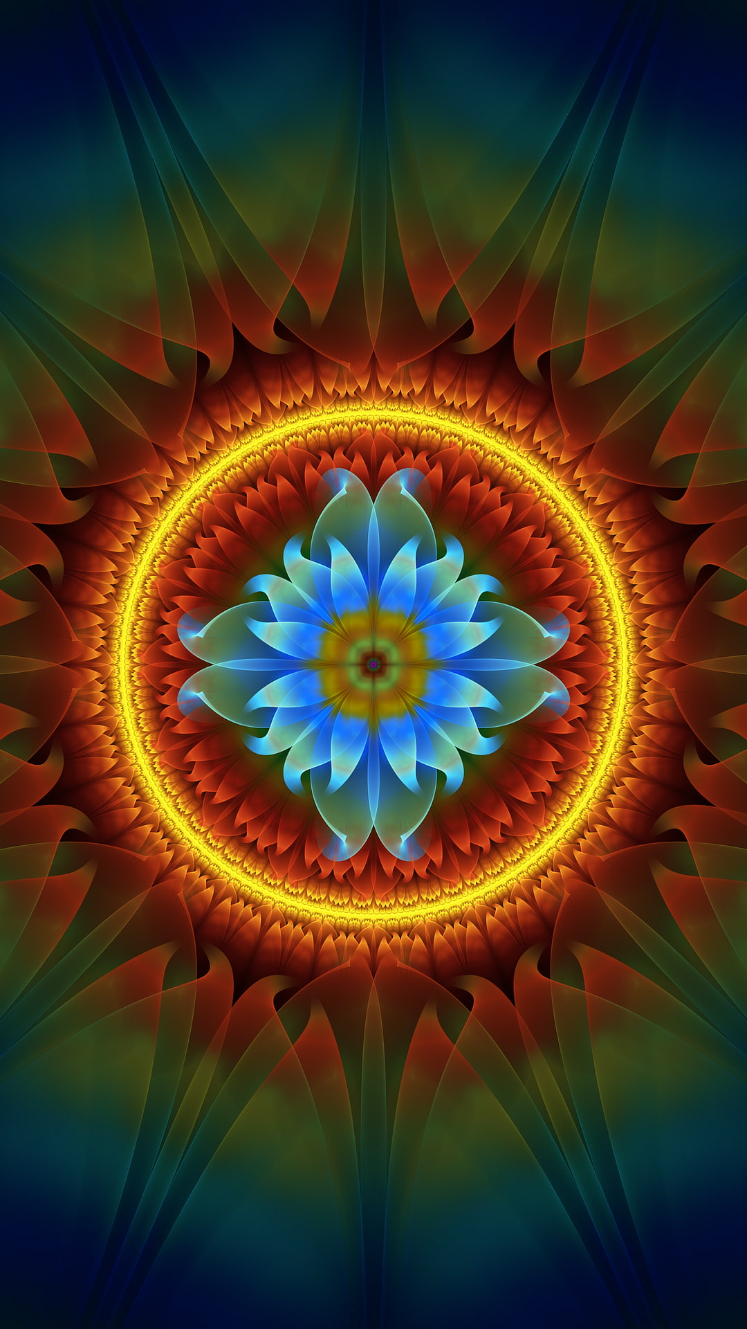 abstract, fractal, digital art, 1080P, Phone HD Wallpaper