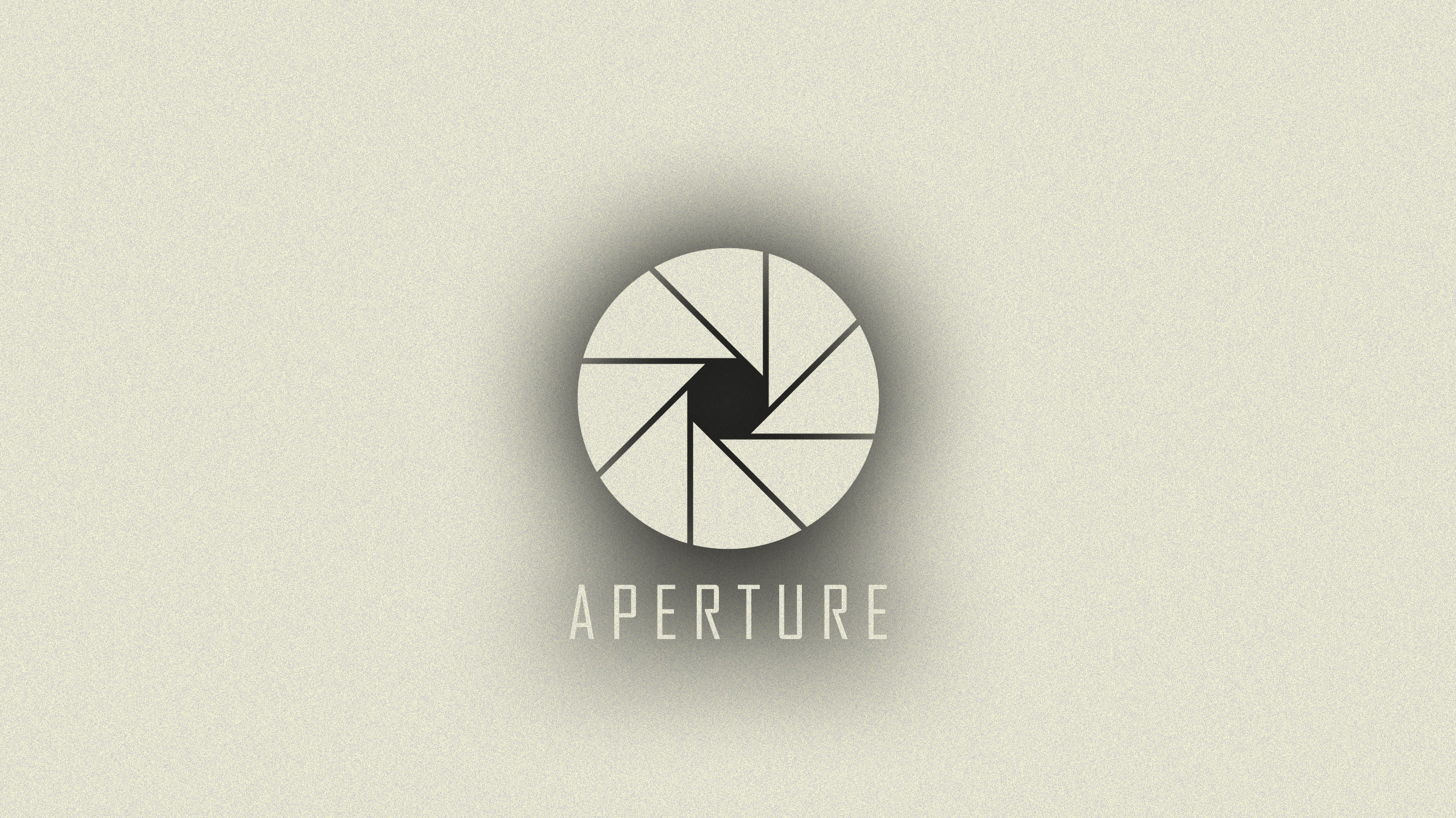 portal, 2K, logo, bw, hd, video games, white, aperture, HD Wallpaper
