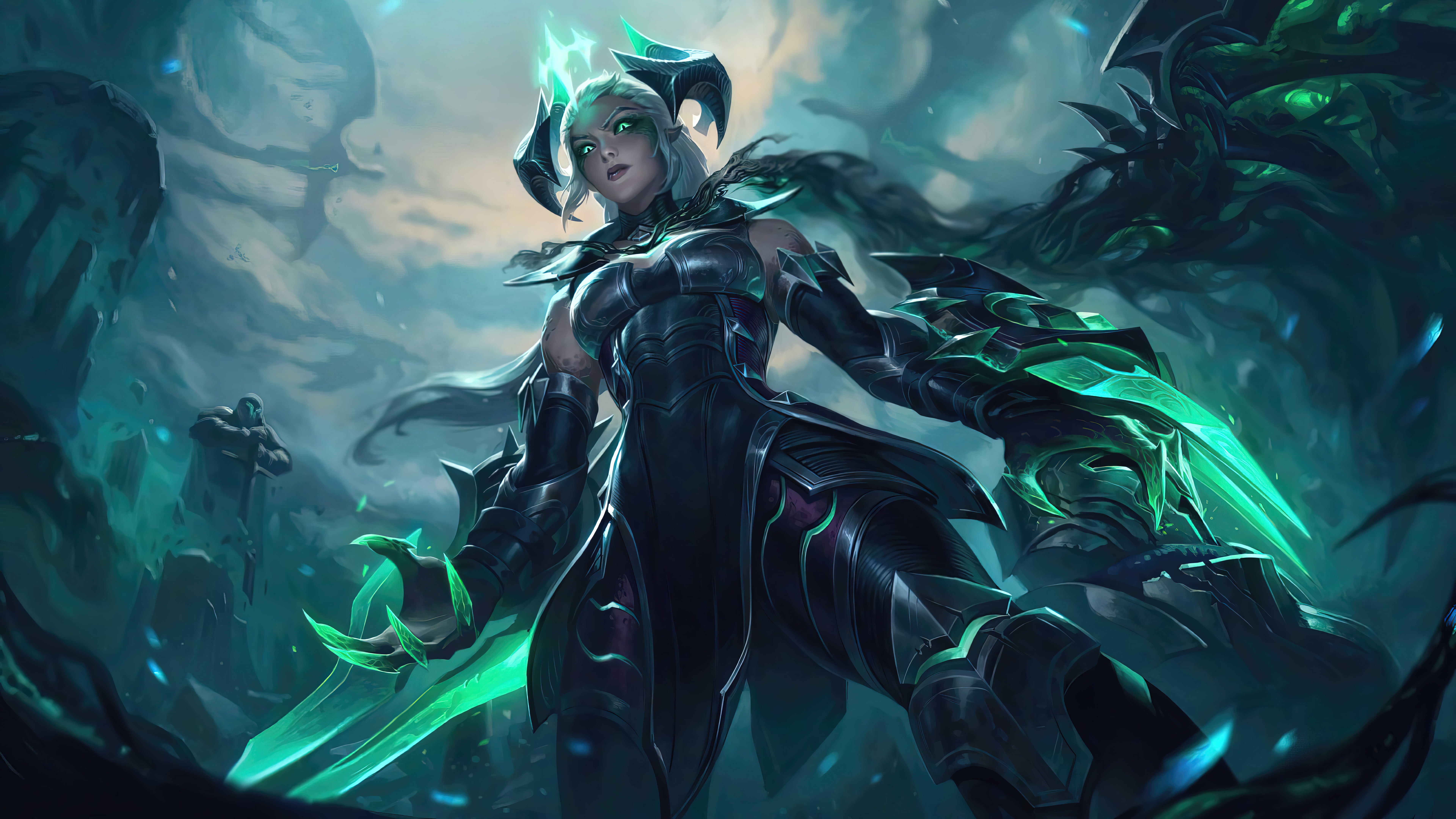 Shyvana, 8K, League of Legends, Riot Games, dragon, Shyvana (League of Legends), HD Wallpaper