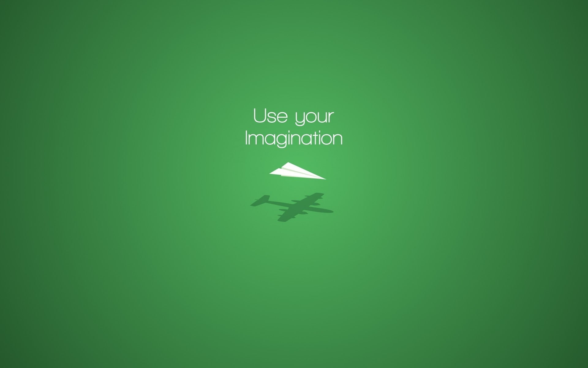 imagination, 1080P, paper planes, minimalism, motivational, HD Wallpaper