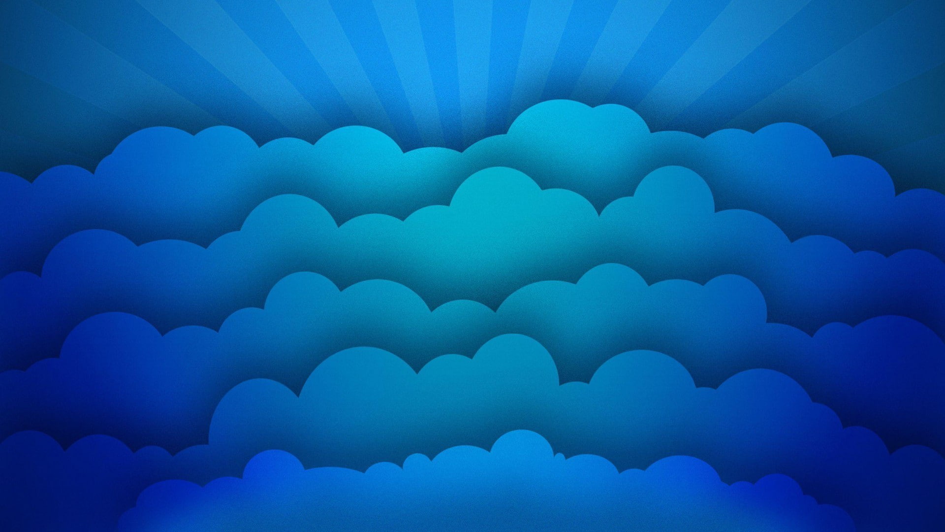 paper, digital art, indoors, sun rays, nature, blue, connection, minimalism, shape, full frame, window, cloud - sky, pattern, cooperation, teamwork, clouds, HD Wallpaper