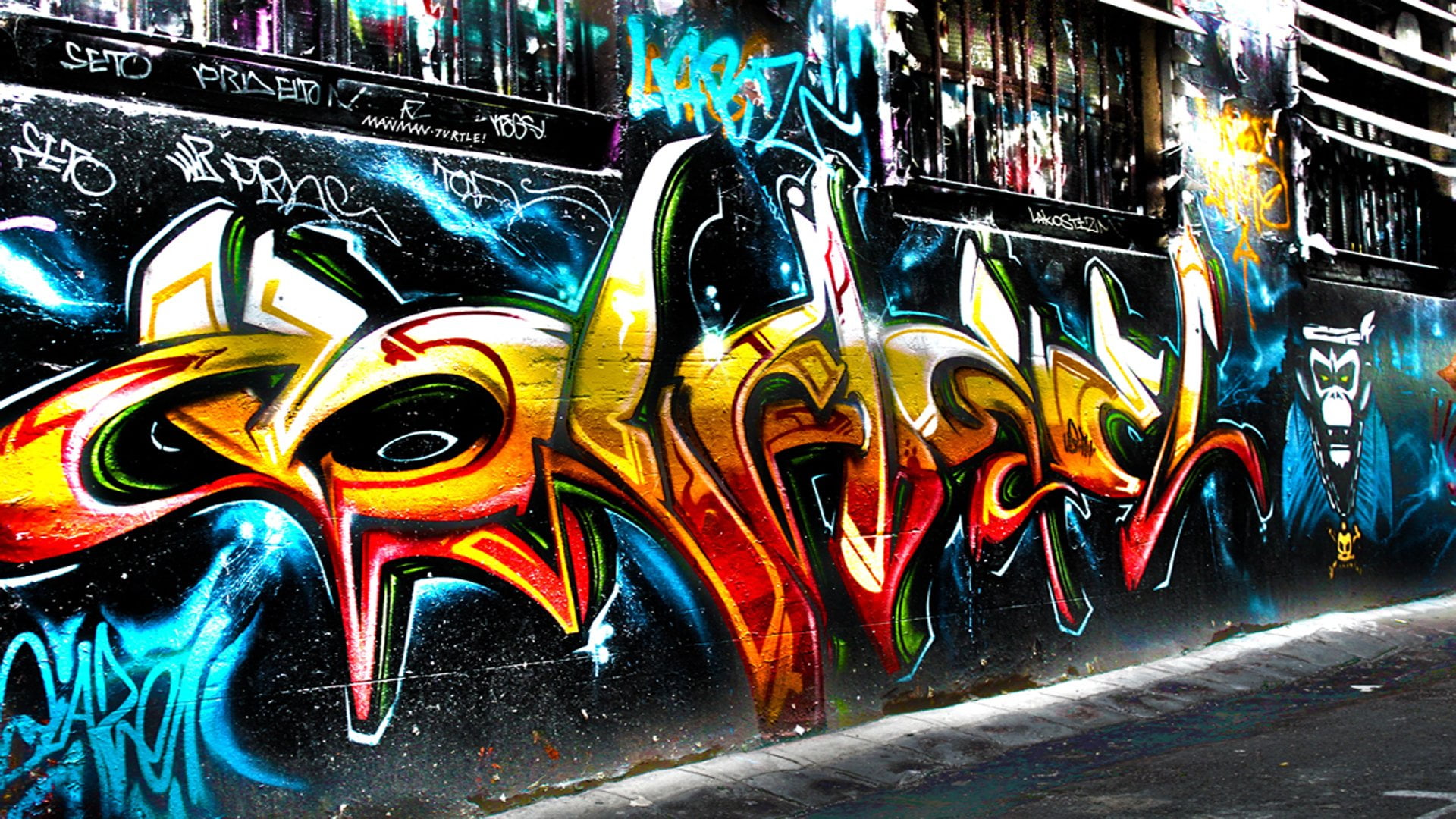 building exterior, Urban, full frame, Urban Art, wall - building feature, paint, city, Artistic, multi colored, creativity, art and craft, Trippy, multicolored, HD Wallpaper