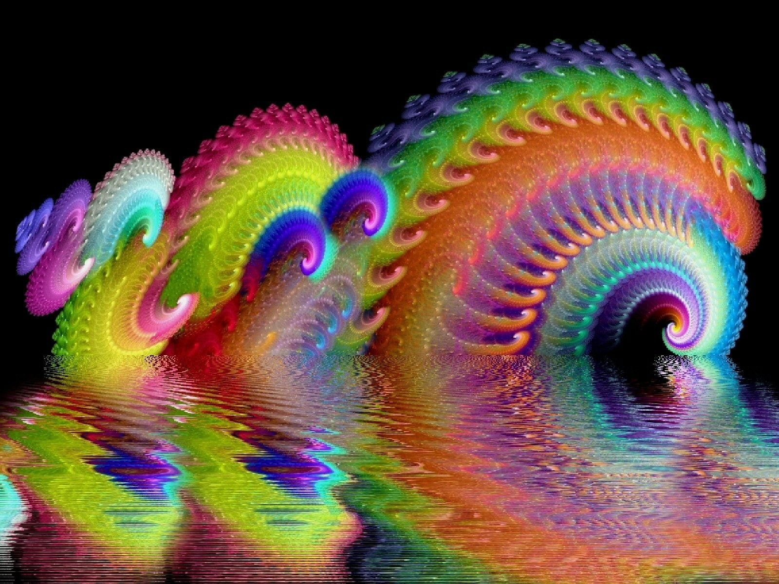 Digital Art, Trippy, CGI, Fractal, Abstract, 3D, Psychedelic, 720P, HD Wallpaper