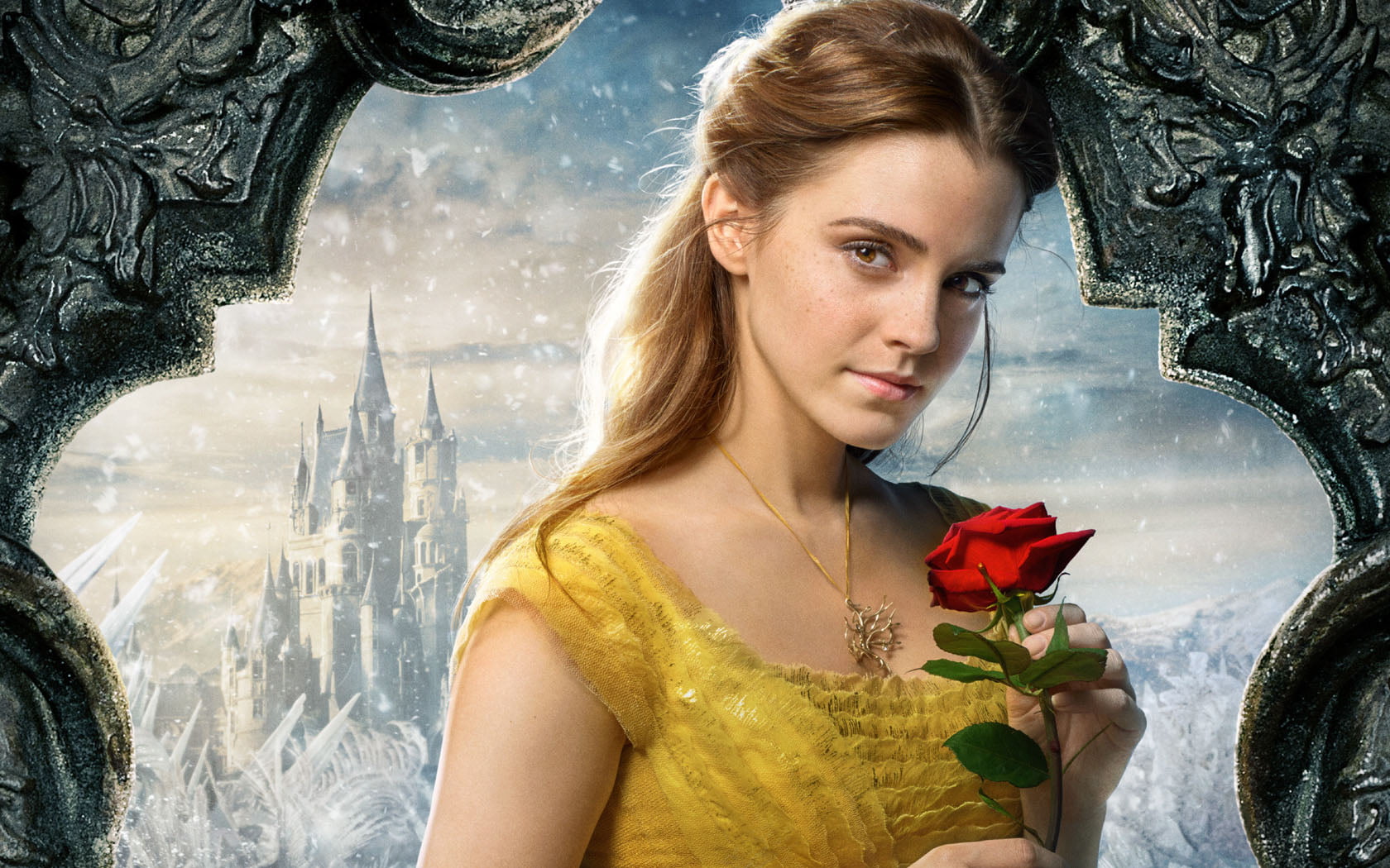 beauty in nature, rose, poster, beauty, beast, 720P, bella, Movies, hollywood, women, nature, action, outdoors, young women, rose - flower, portrait, plant, HD Wallpaper