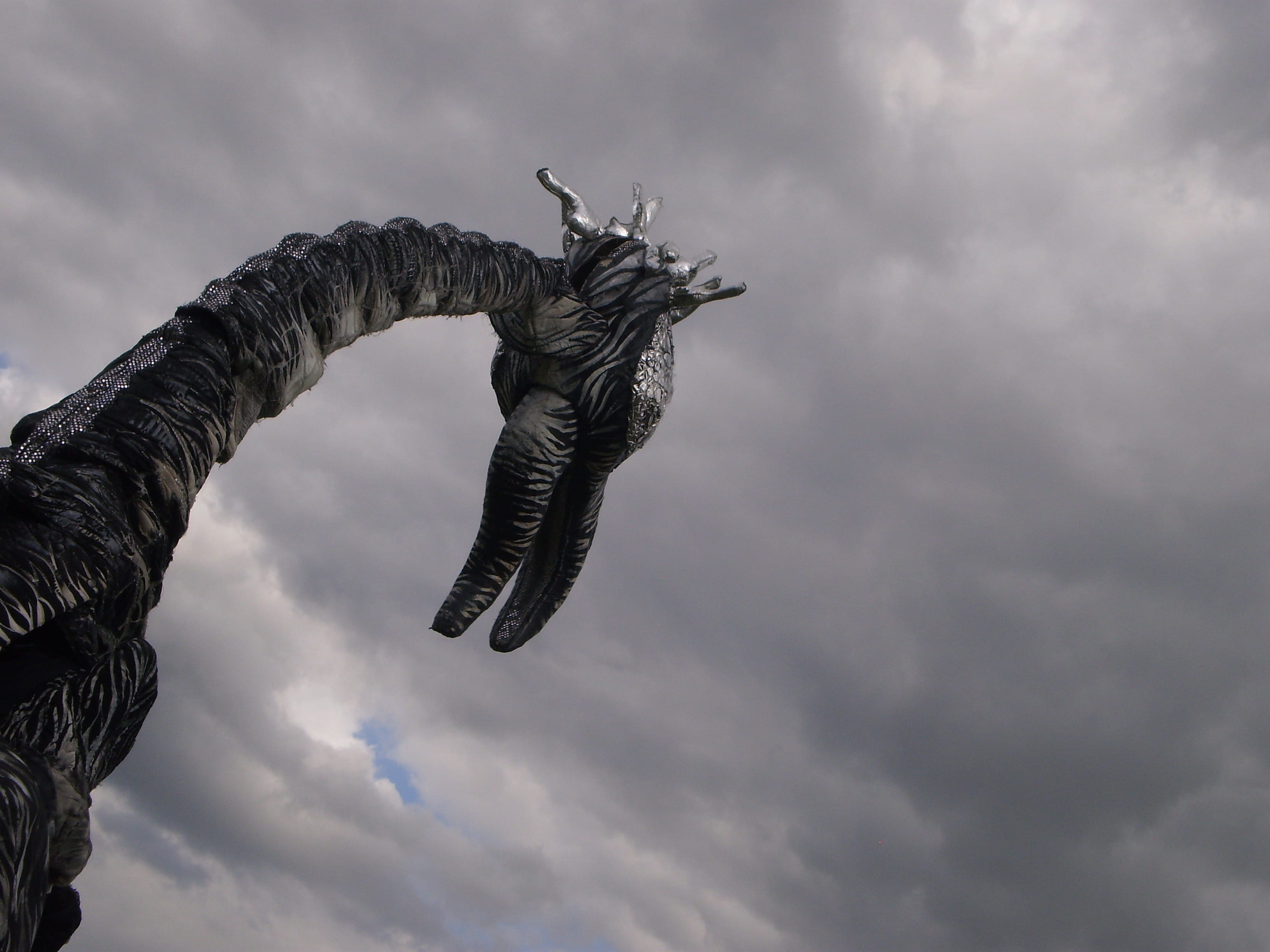 beast, overcast, fantasy, illustration, sculpture, animal wildlife, fairytale, animal themes, imagination, low angle view, legend, sky, legendary, no people, HD Wallpaper