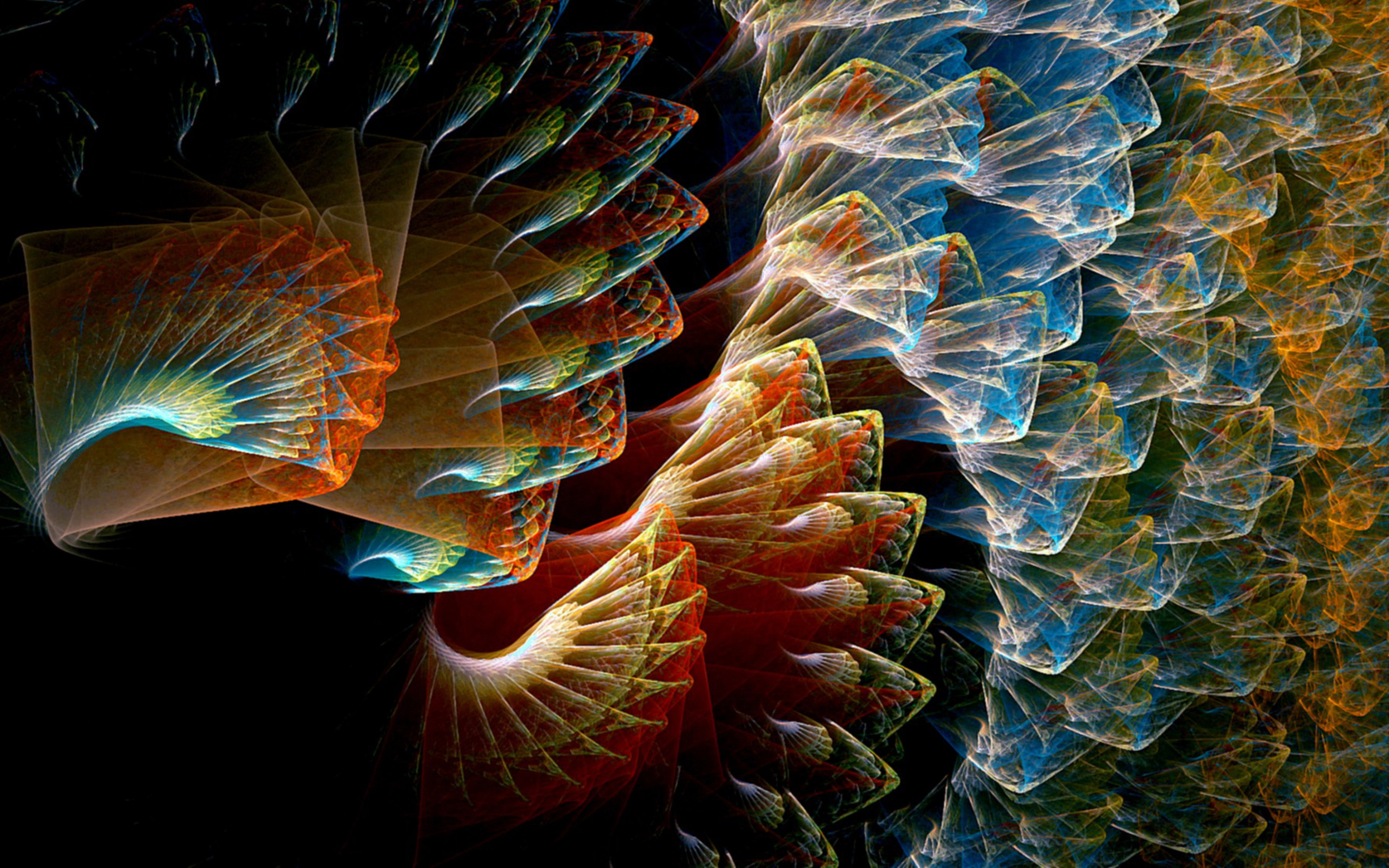 ~, patterns backgrounds, Background Ultra HD 4K, 4K, download 3840x2400 fractal, abstract, HD Wallpaper