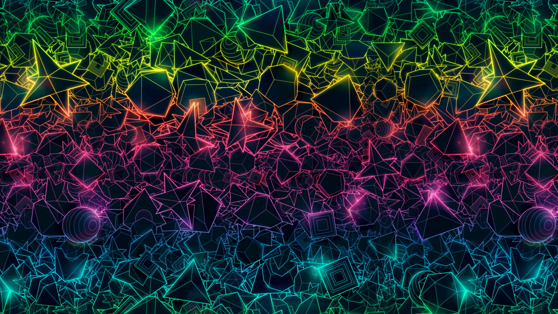 psychedelic, 1080P, abstract, colorful, HD Wallpaper