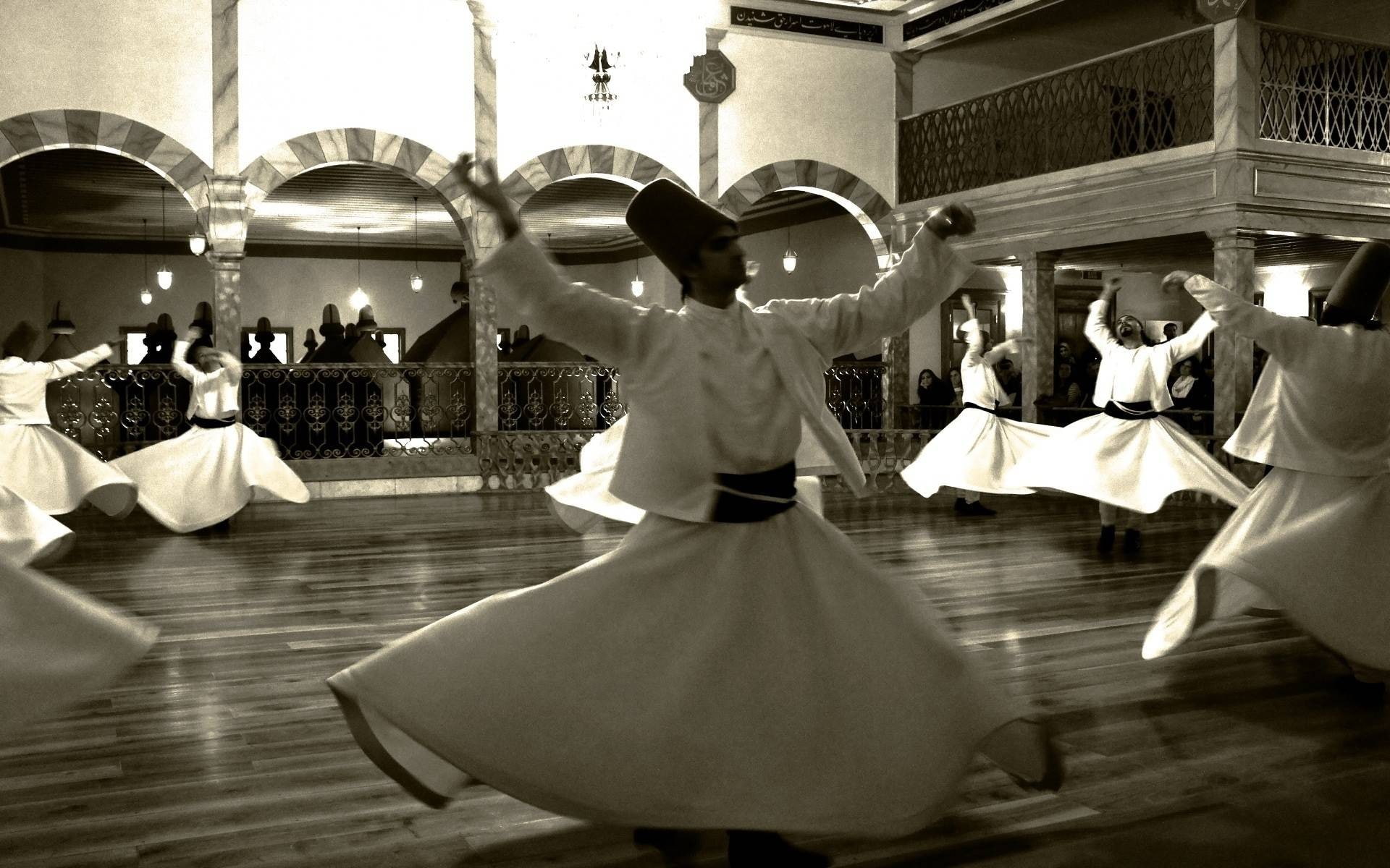 women, large group of people, real people, Turkish, 1080P, men, built structure, Dervishes, leisure activity, clothing, arts culture and entertainment, HD Wallpaper