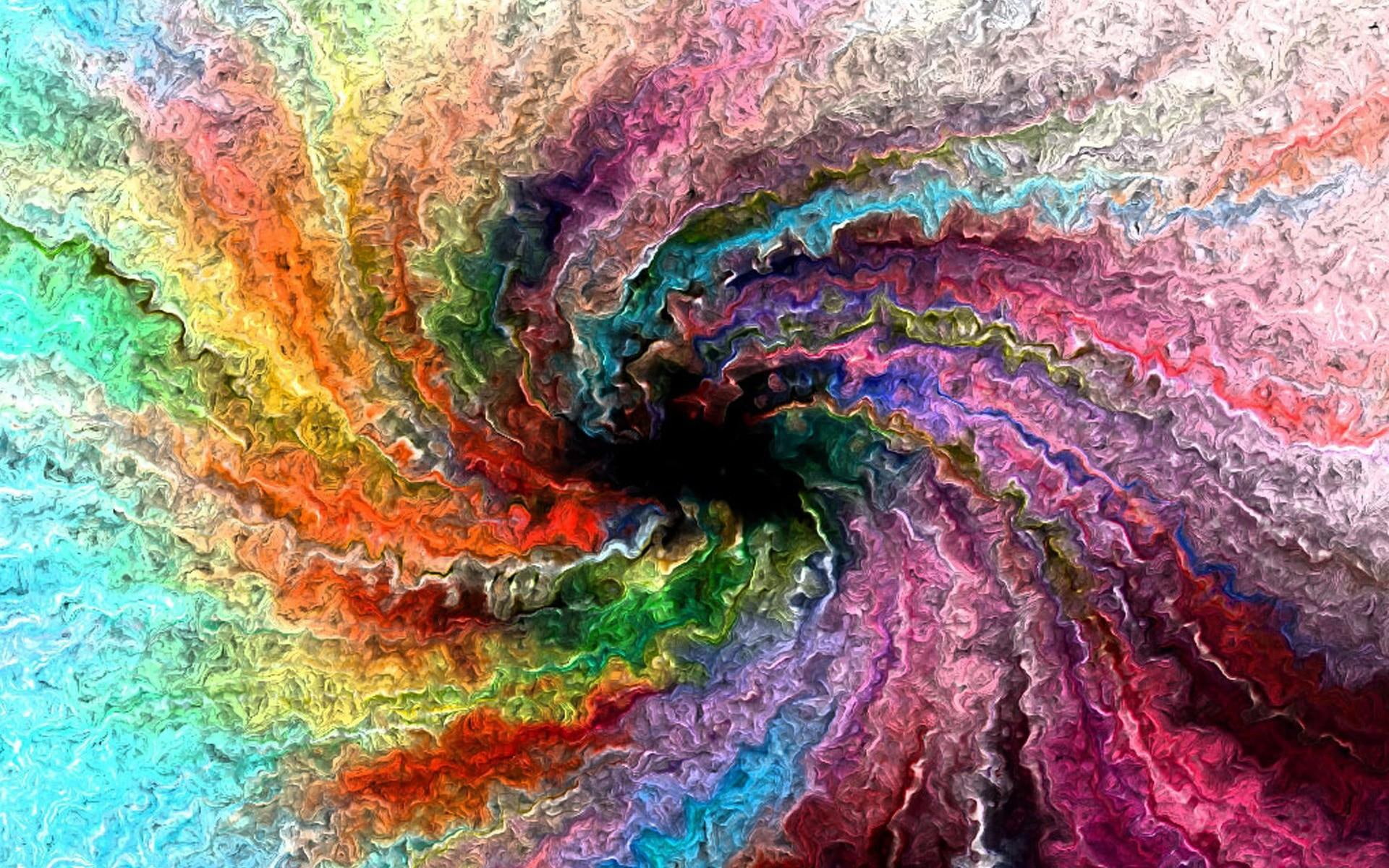 red, colorful, painting, blue, color, 1080P, crinkly, swirl, pink, 3d and abstract, abstract, HD Wallpaper