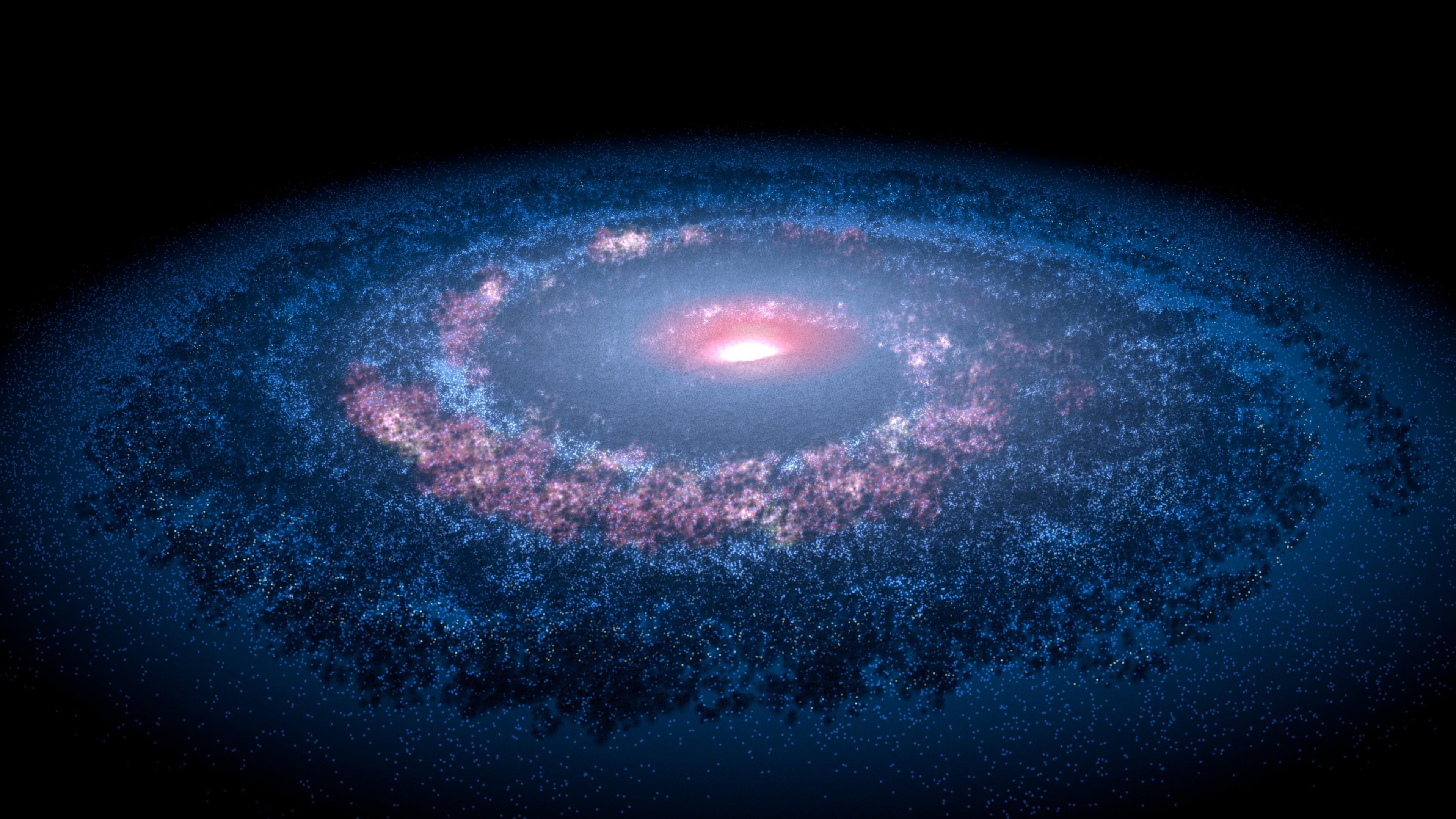 4K, swirl, galaxy, starry, cosmos, universe, HD Wallpaper