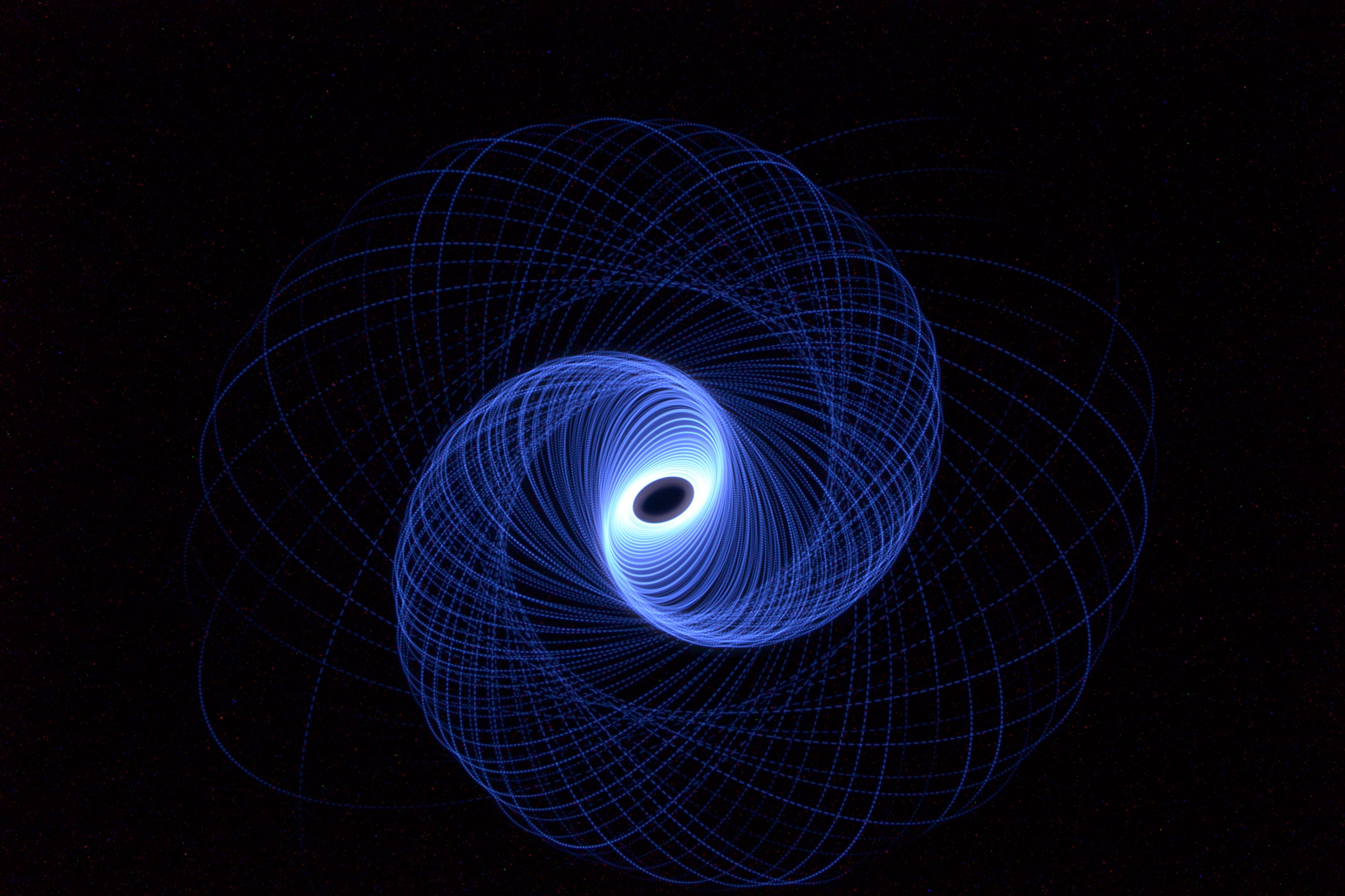 glow, swirl, no people, concentric, whirl, light, motion, black background, space, light - natural phenomenon, shape, abstract, backgrounds, illuminated, HD Wallpaper