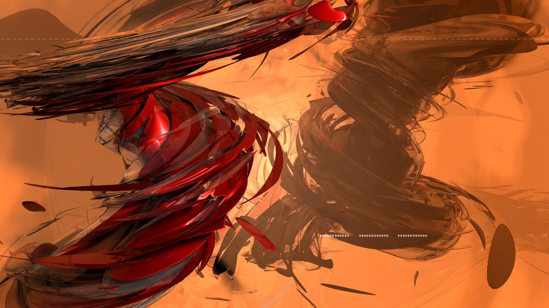 shapes, art, confusion, artistic, 1080P, digital, stripes, whirl, color, motion, HD Wallpaper