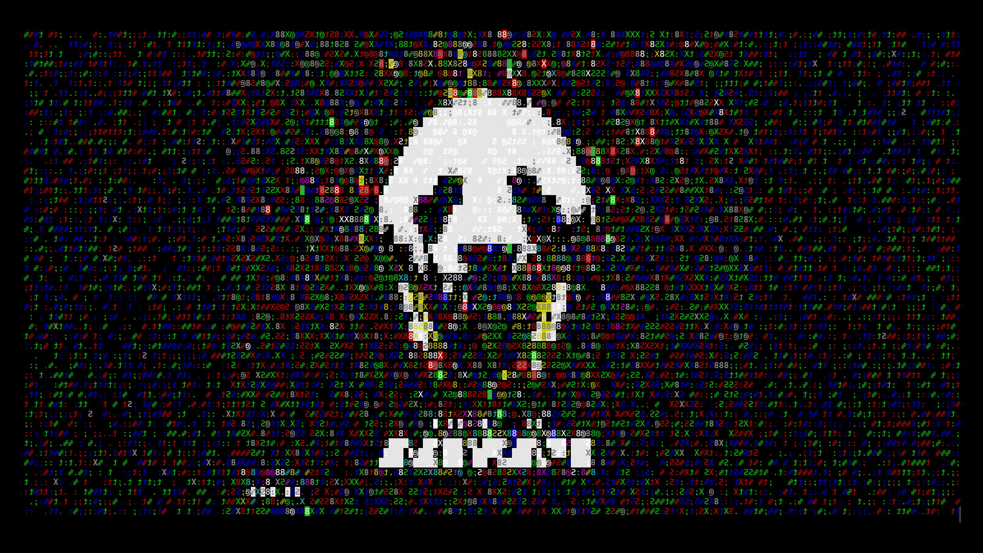 1080P, ASCII Art, Panda, HD Wallpaper