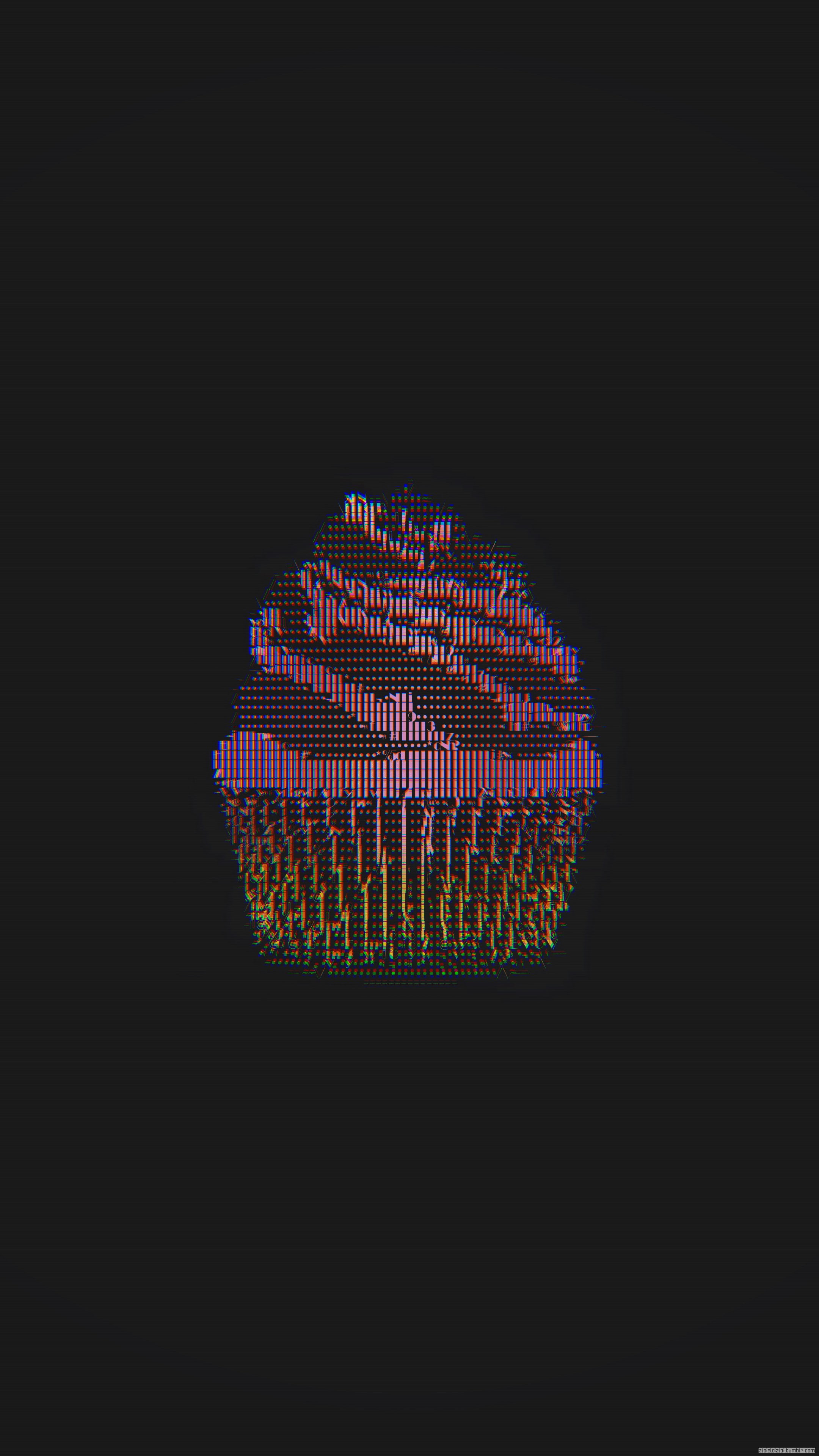 Cake, 4K, glitch Art, ASCII Art, abstract, Phone HD Wallpaper