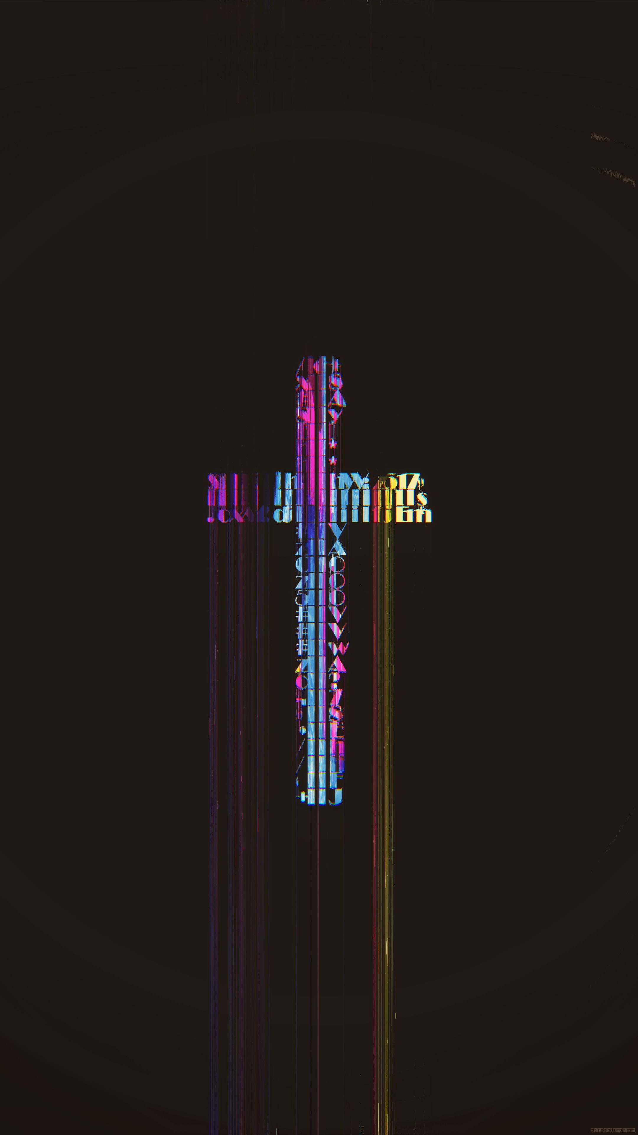 4K, ASCII Art, glitch Art, abstract, Phone HD Wallpaper