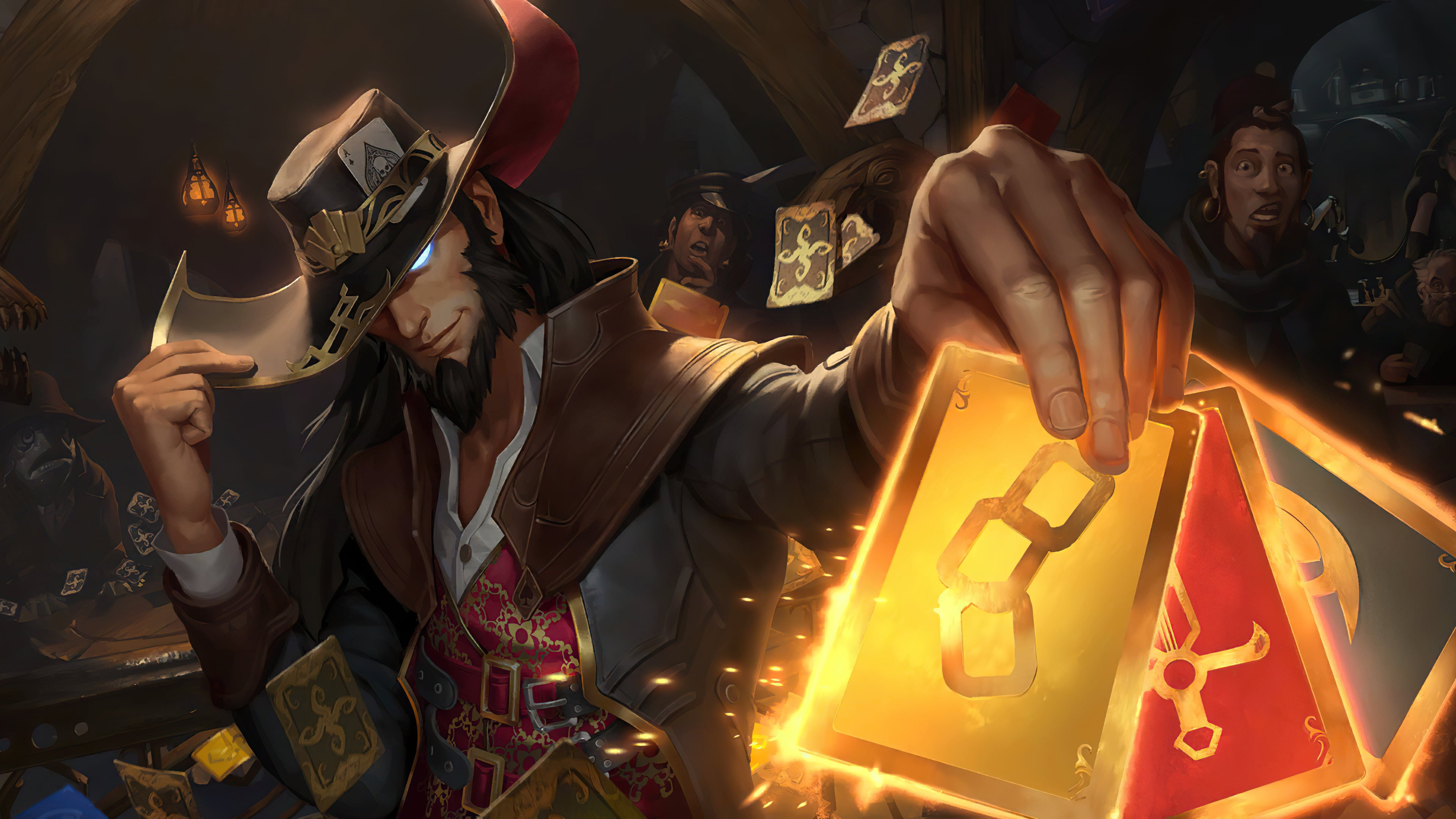 video games, 4K, Twisted Fate, Legends of Runeterra, HD Wallpaper