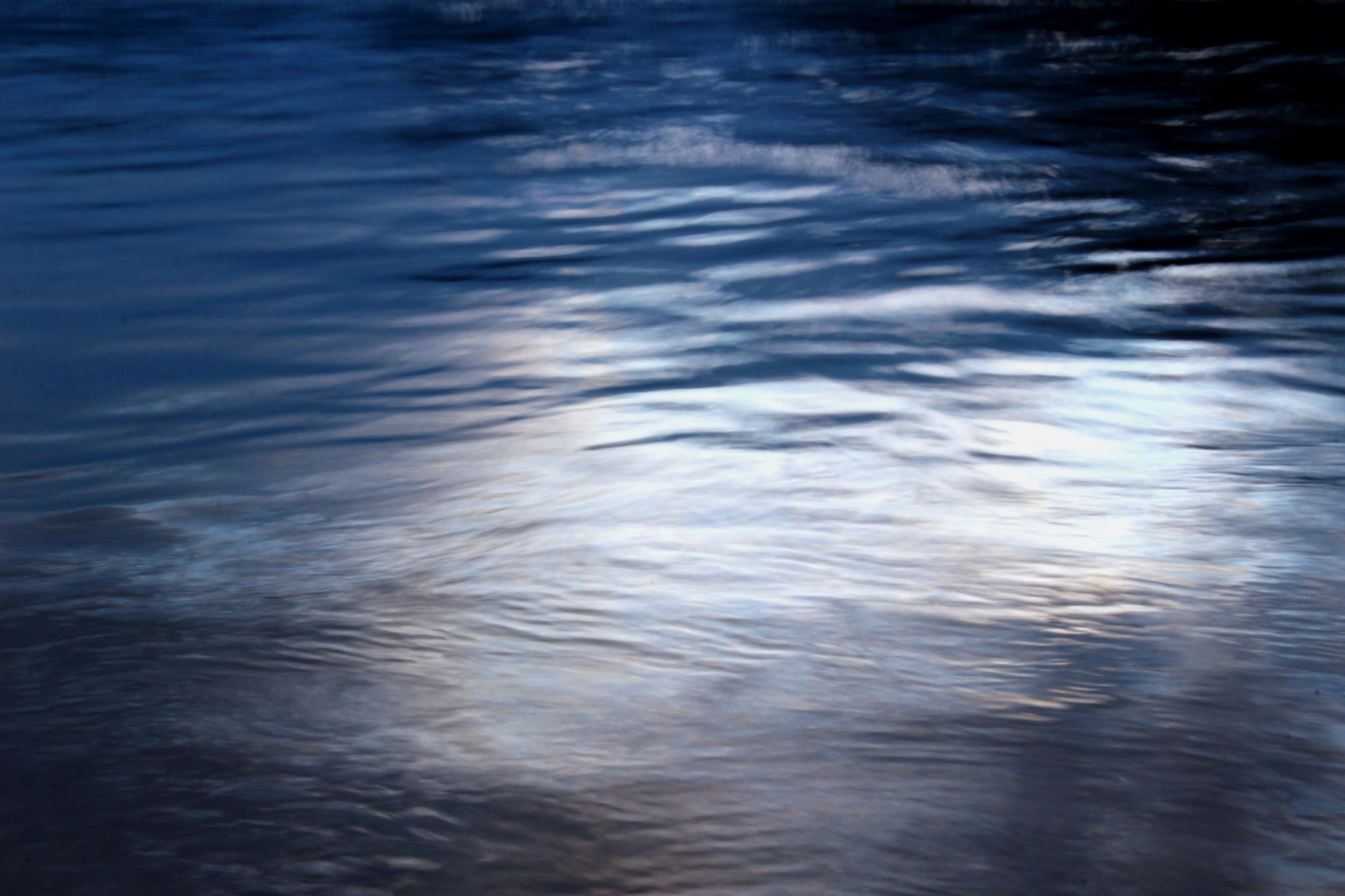outdoors, tranquil scene, deep, sunlight, full frame, scenics - nature, black, backdrop, nature, surface, waves, motion, 2K, dark, water, reflections, HD Wallpaper