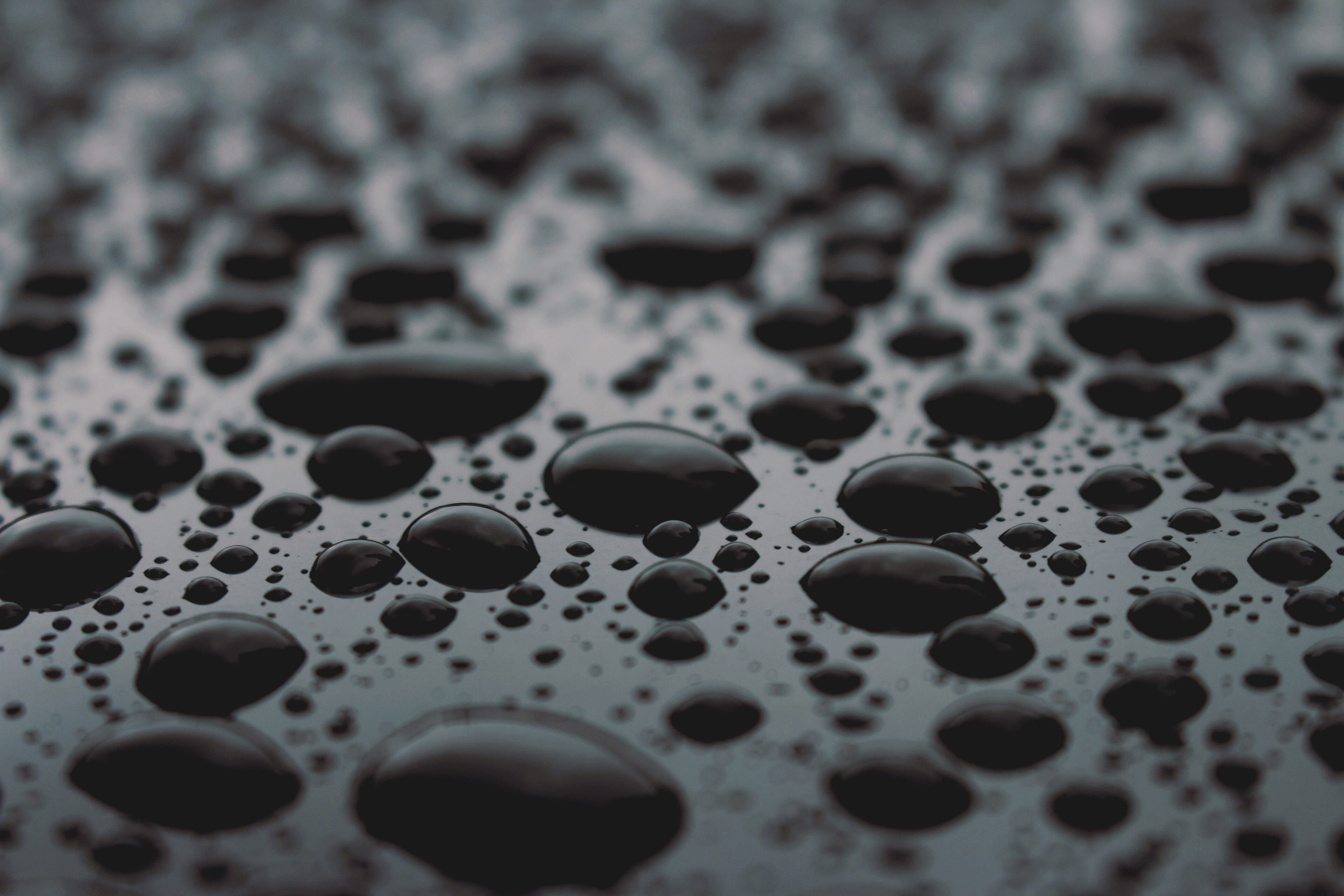 5K, liquid, bubble, glass, pattern, water, photo, no people, selective focus, indoors, abstract, high angle view, drop, day, shape, hygiene, macro, freshness, HD Wallpaper