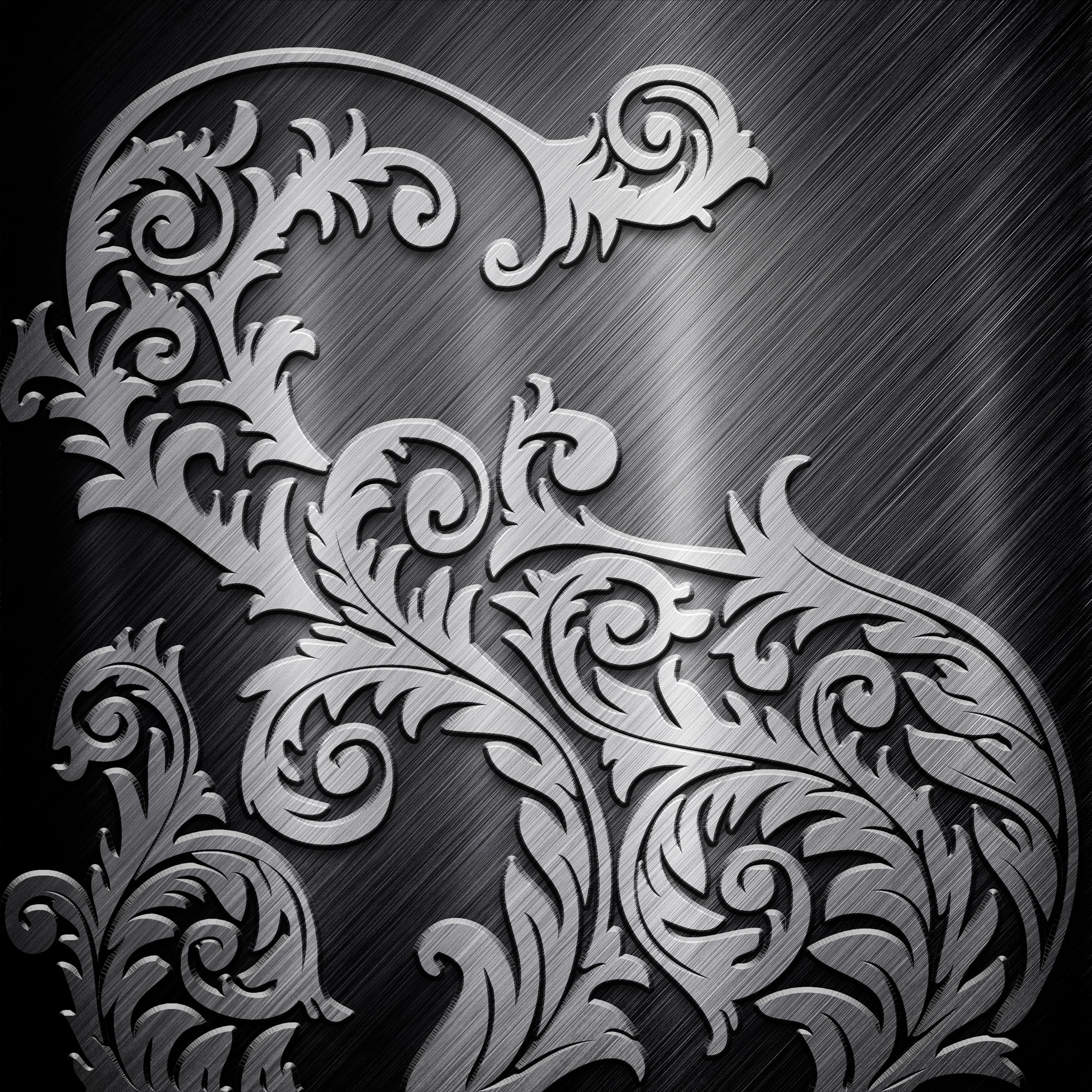 music, old-fashioned, metal, textured, shiny, indoors, representation, close-up, craft, curve, gray, 1080P, vector, elegance, carving - craft product, Phone HD Wallpaper
