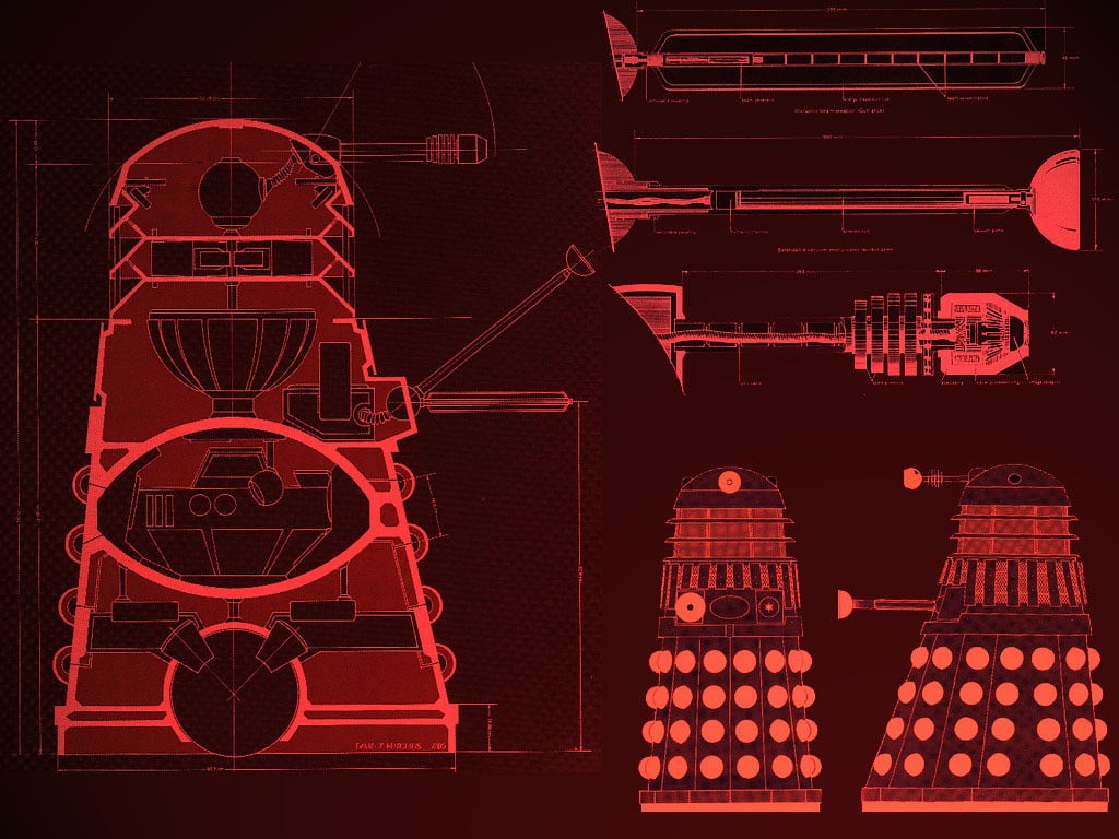 illuminated, communication, building exterior, pattern, neon, business, black, red, no people, city, built structure, choice, close-up, Daleks, computer, HD Wallpaper