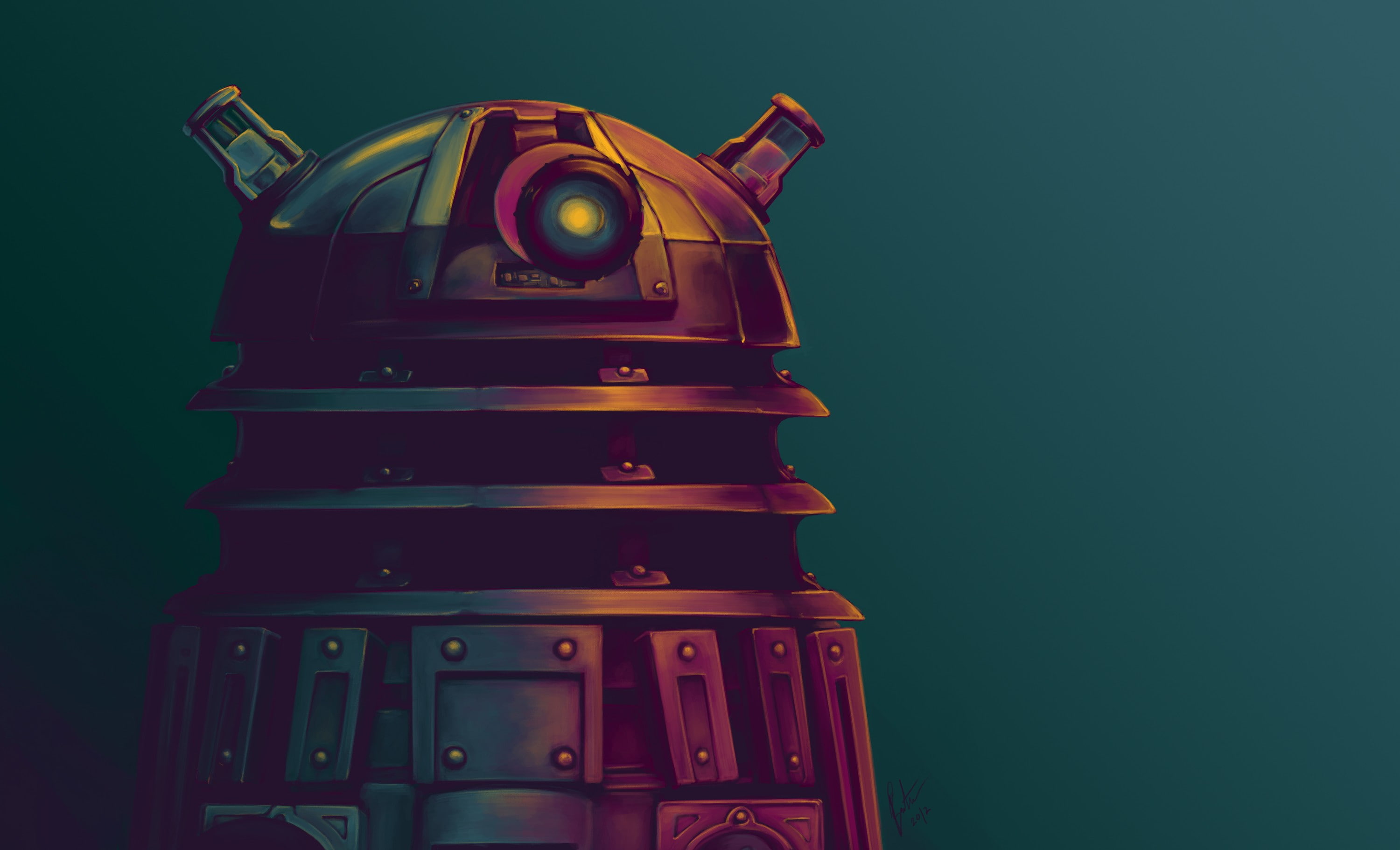 artwork, Daleks, 2K, Doctor Who, HD Wallpaper