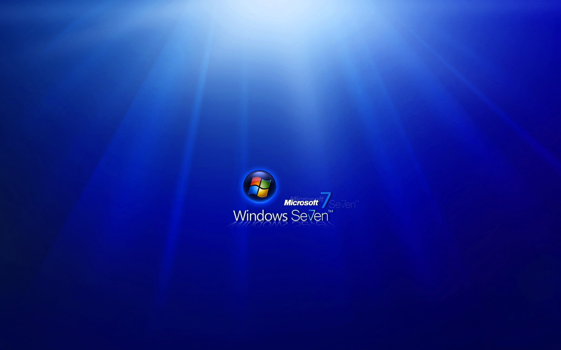 Light, windows, art, microsoft, 7, 1080P, ball, hd, Blue, seven, technology, HD Wallpaper