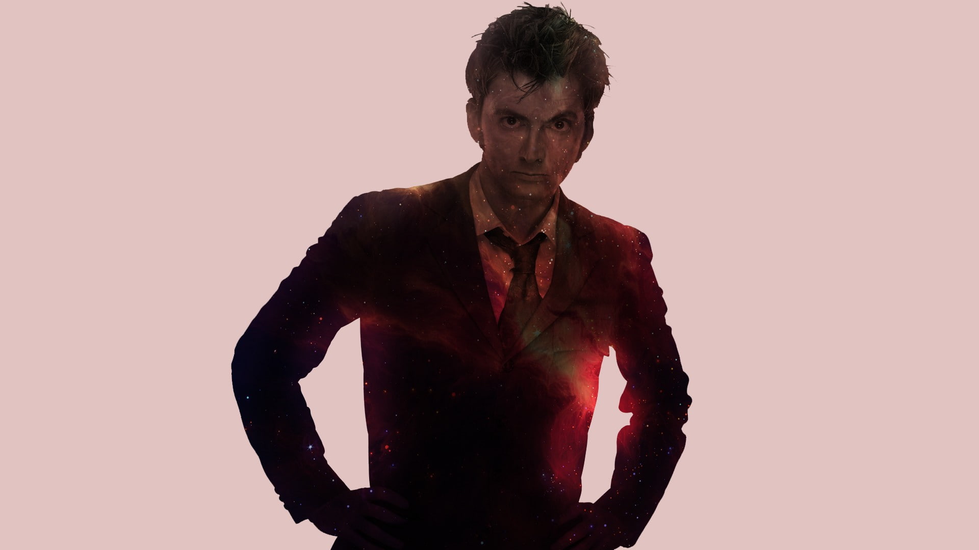 adult, The Doctor, digital composite, men, David Tennant, one person, hairstyle, contemplation, waist up, looking, indoors, cut out, front view, white background, HD Wallpaper
