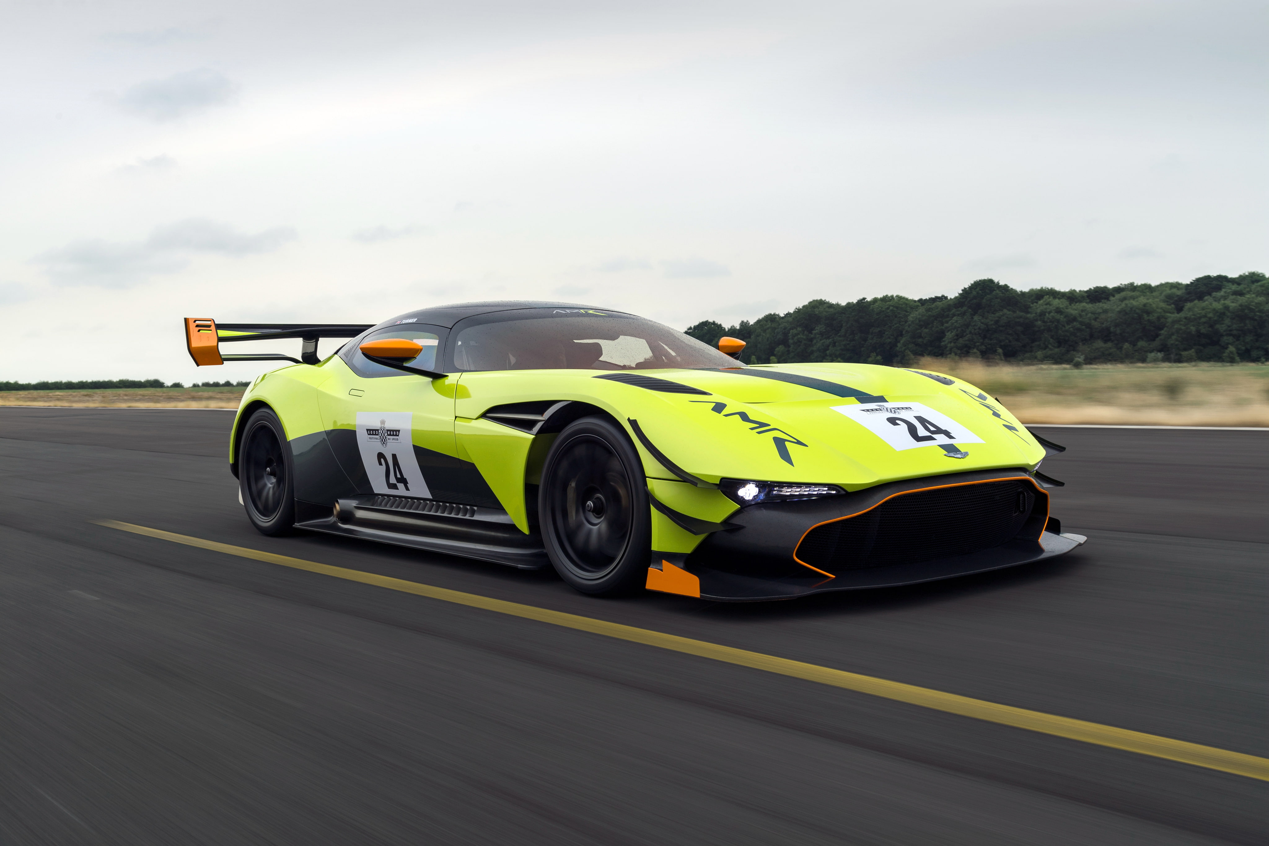 sports race, motor vehicle, car, 4K, Aston Martin Vulcan AMR Pro, racecar, auto racing, transportation, sports car, luxury, 2017, mode of transportation, HD Wallpaper